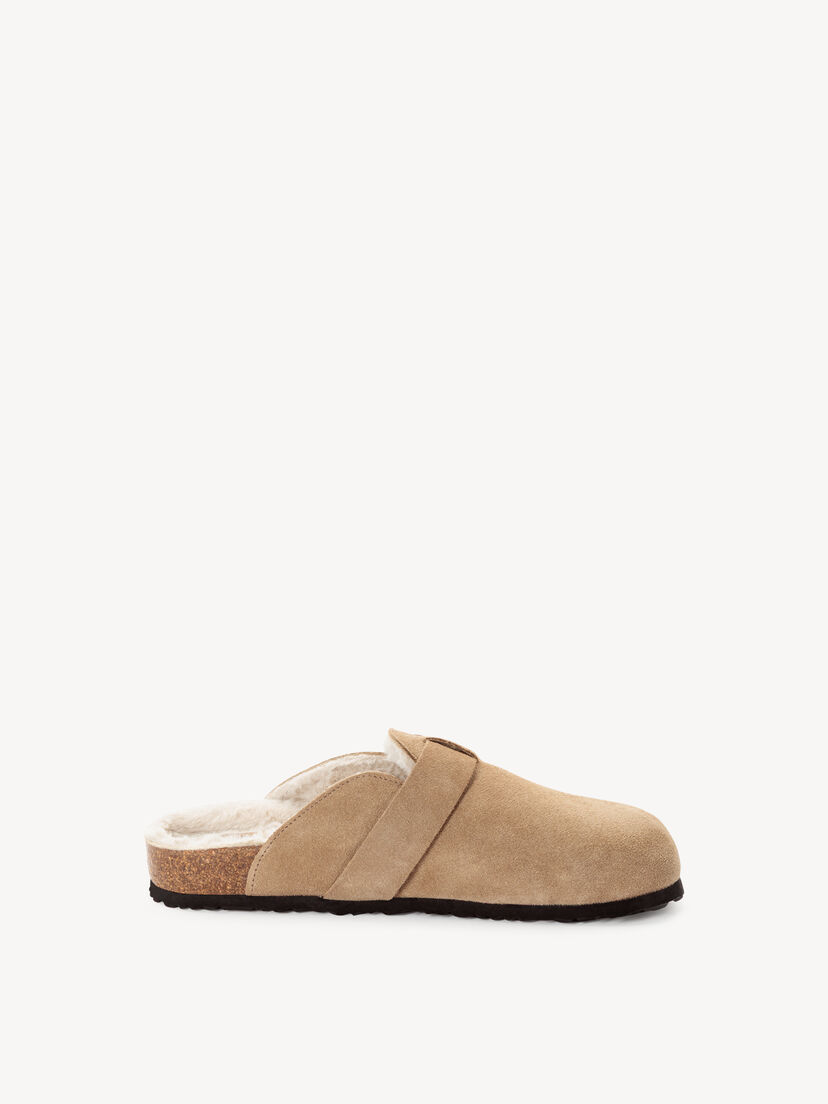 Leren Slipper - beige