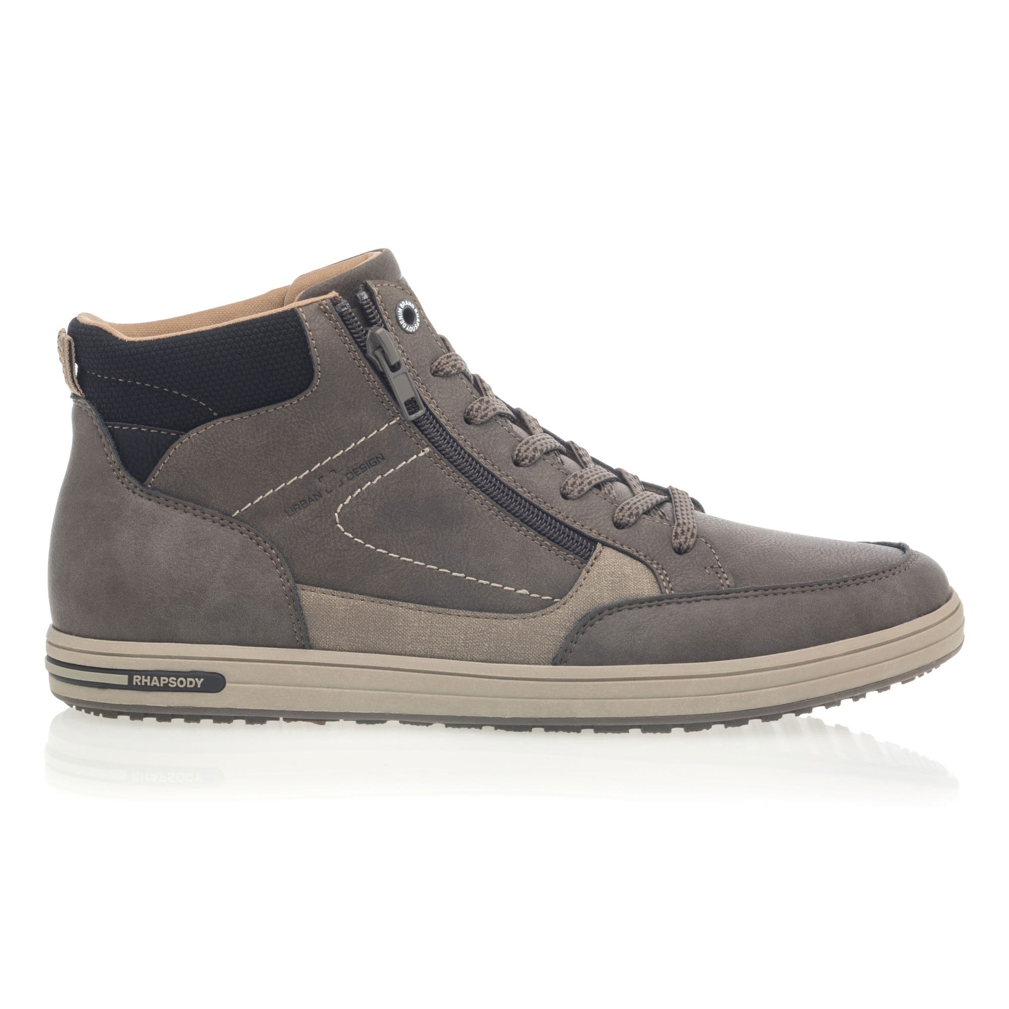 Baskets hautes Homme taupe