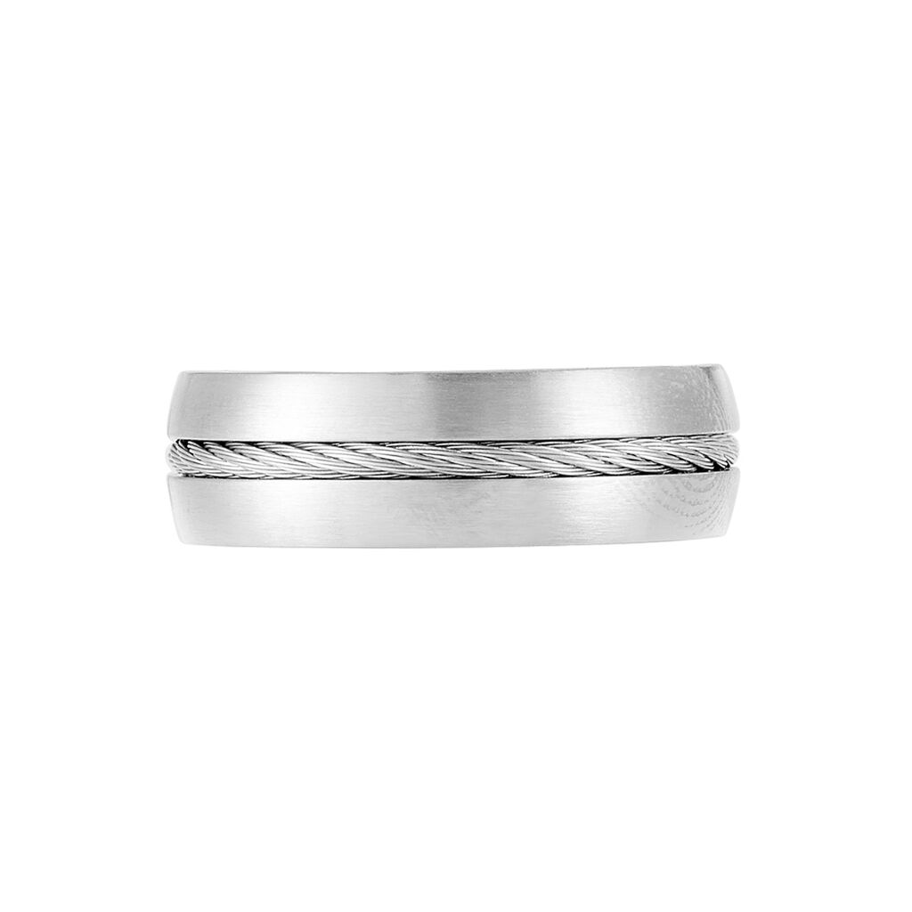 Bague Sam Acier Blanc