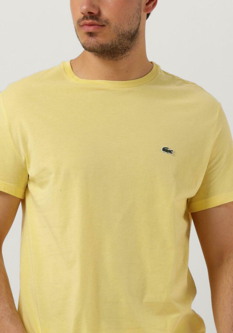 LACOSTE gele lacoste t-shirt 1ht1 men's tee-shirt 1121
