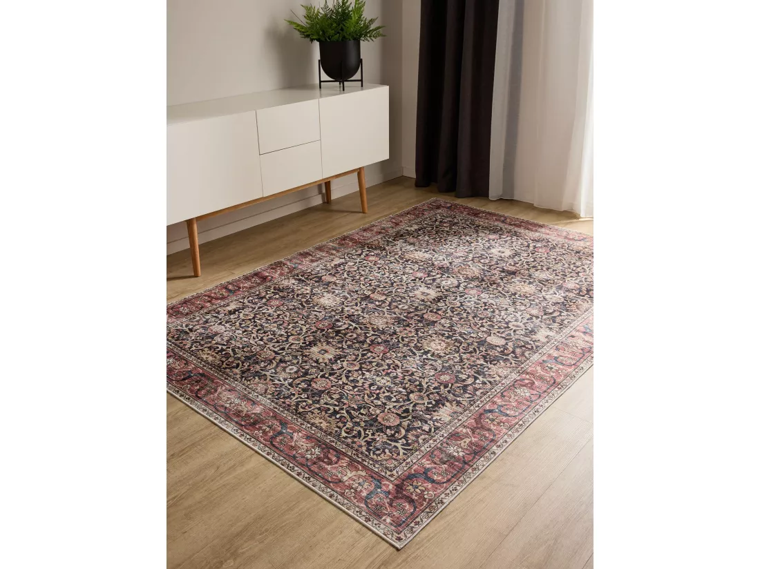 Tapis lavable George Multicouleur/Rouge 160x230 cm