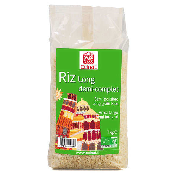 Riz long demi-complet bio