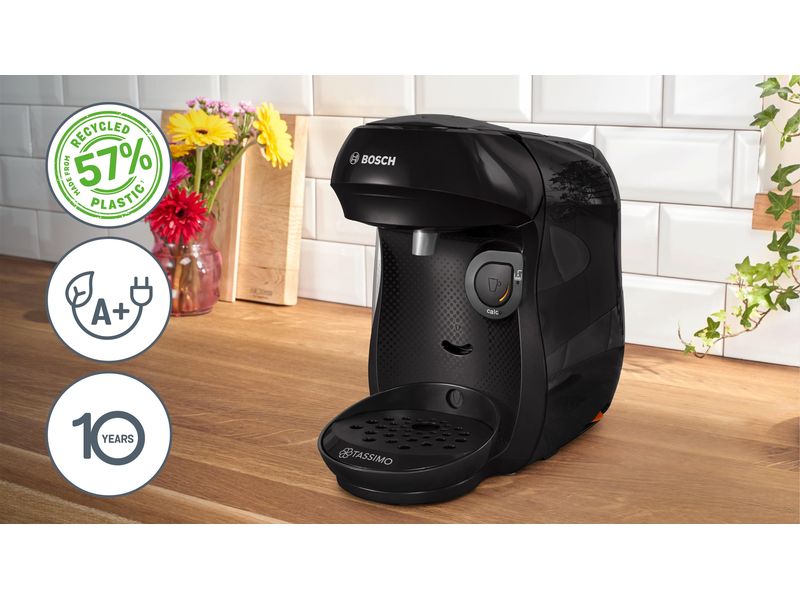 TASSIMO Kapselmaschine Happy friendly Schwarz Kapselmaschine