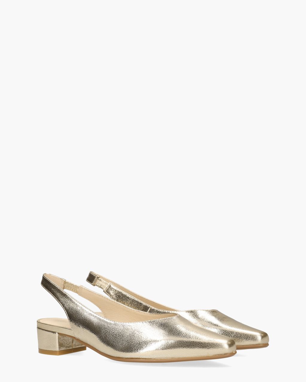 Gioia Wagar Goud Dames Slingbackpumps
