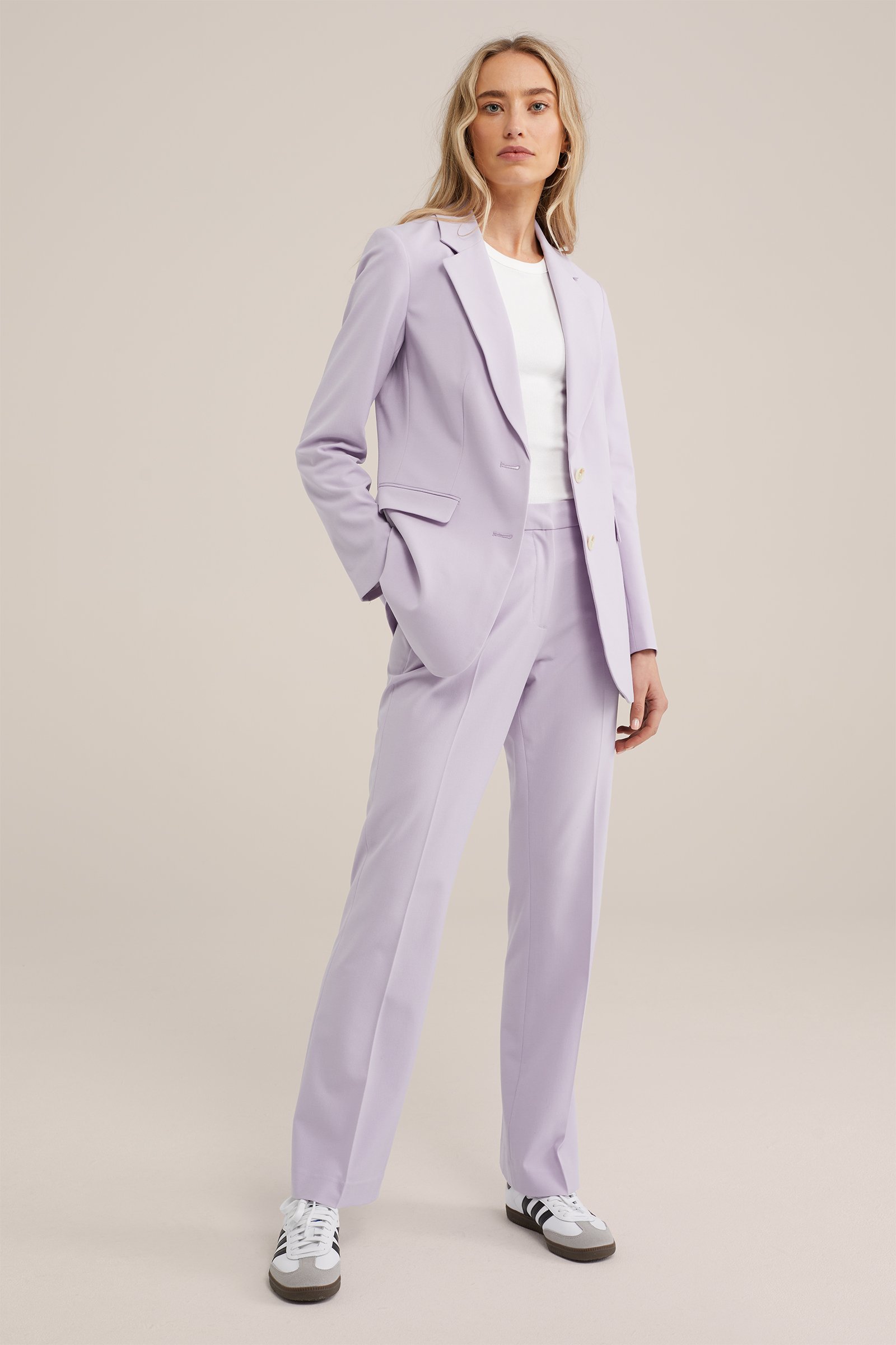 flared pantalon WE Fashion Lila