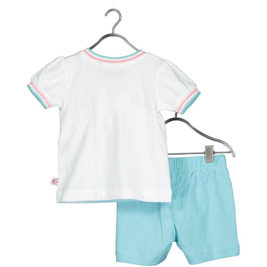 BLUE SEVEN 2er-Set T-Shirt + Shorts weiss