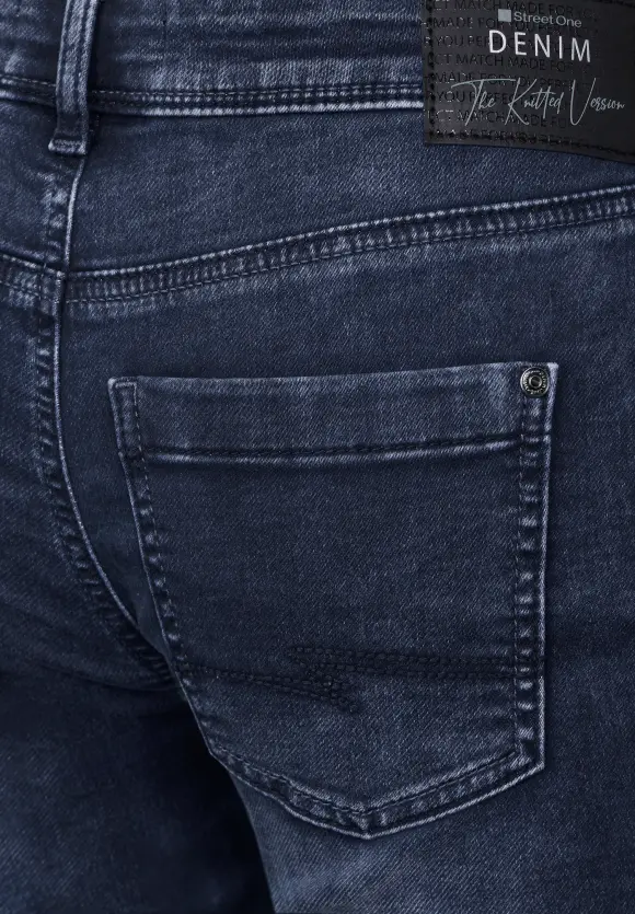 Casual Fit Jeans - indigo knit washed