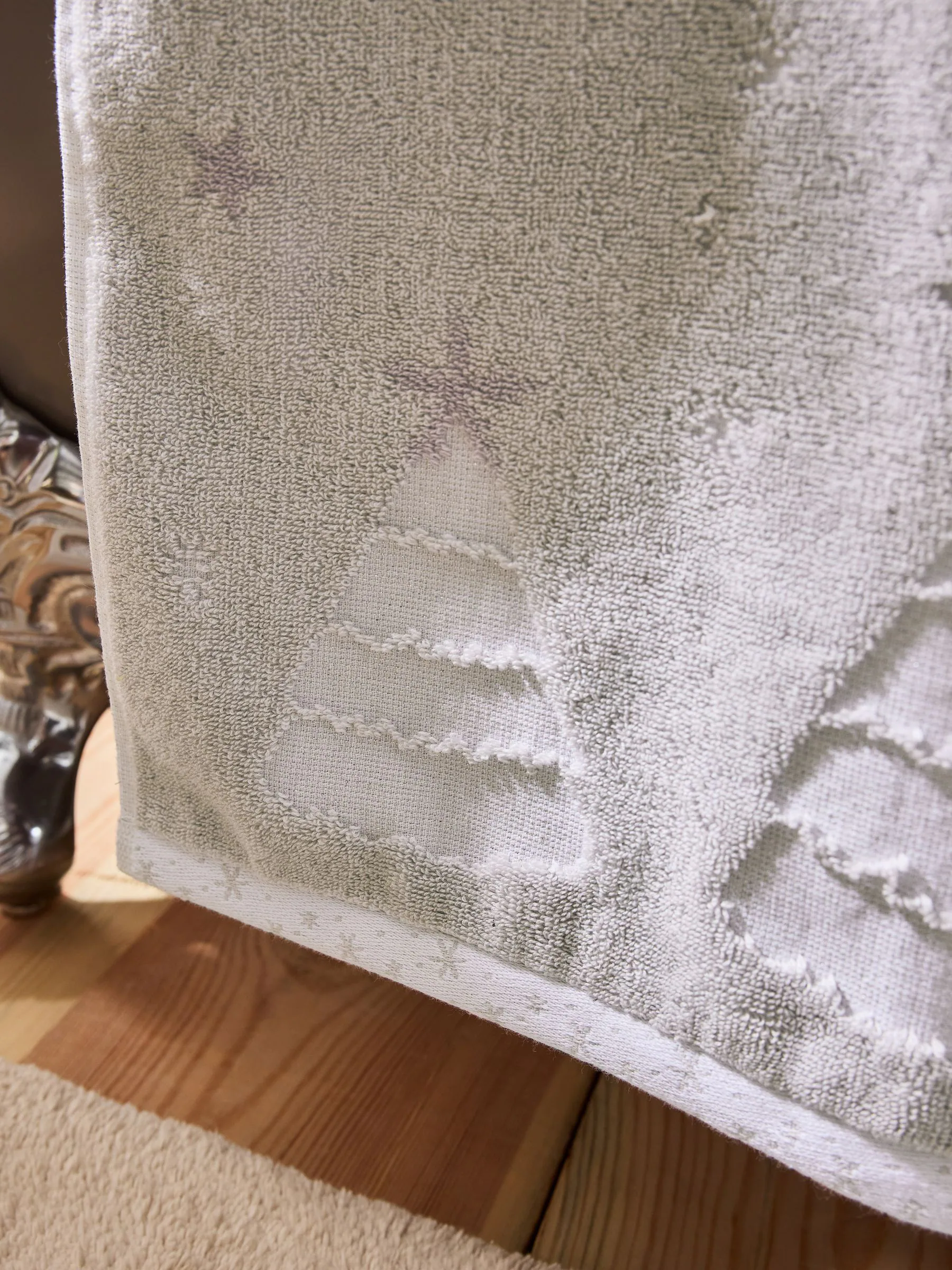 Kersthanddoek met sneeuwvlokken