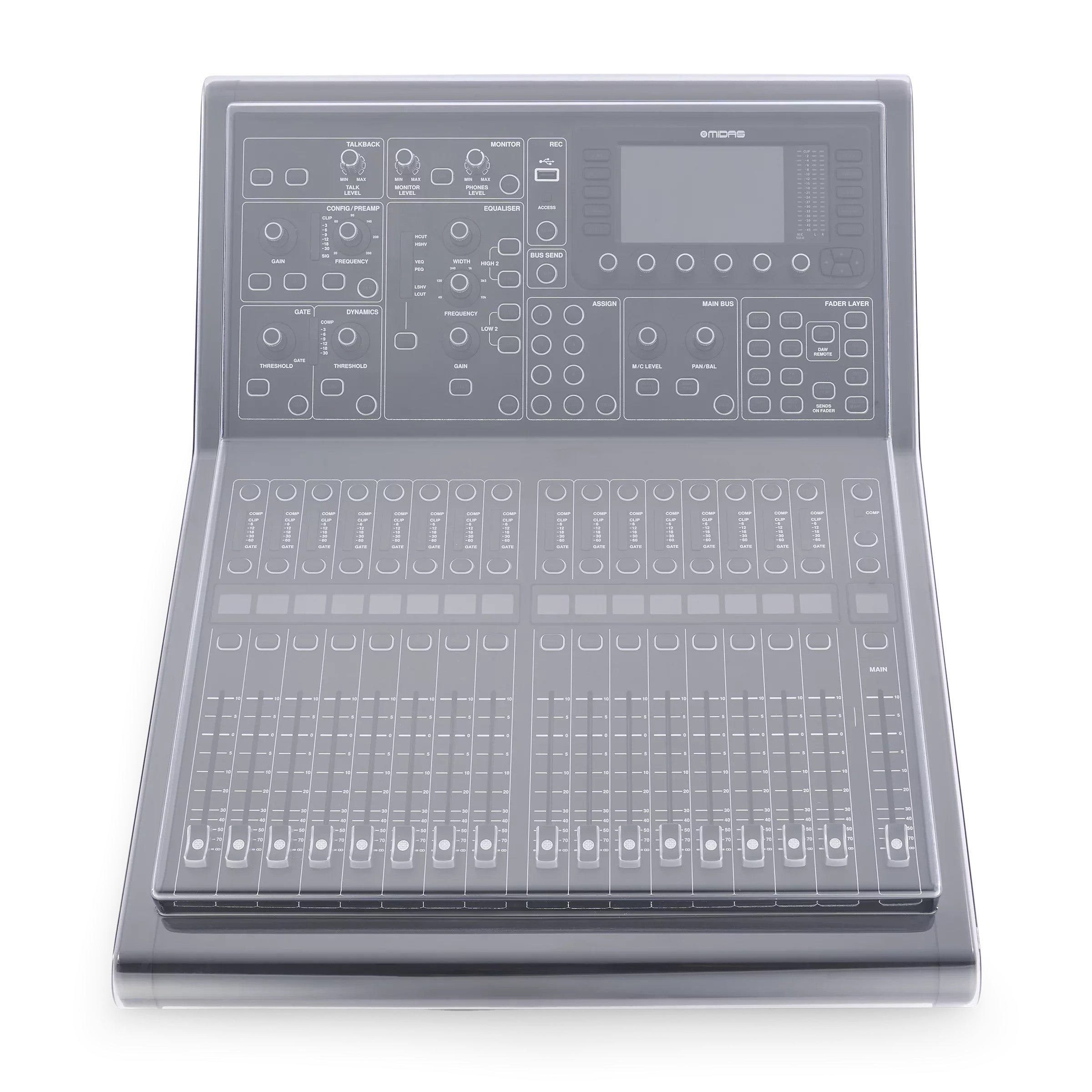 Decksaver cover voor Midas M32R & M32R Live
