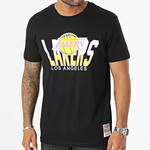 Tee Shirt Retrodome Los Angeles Lakers Noir