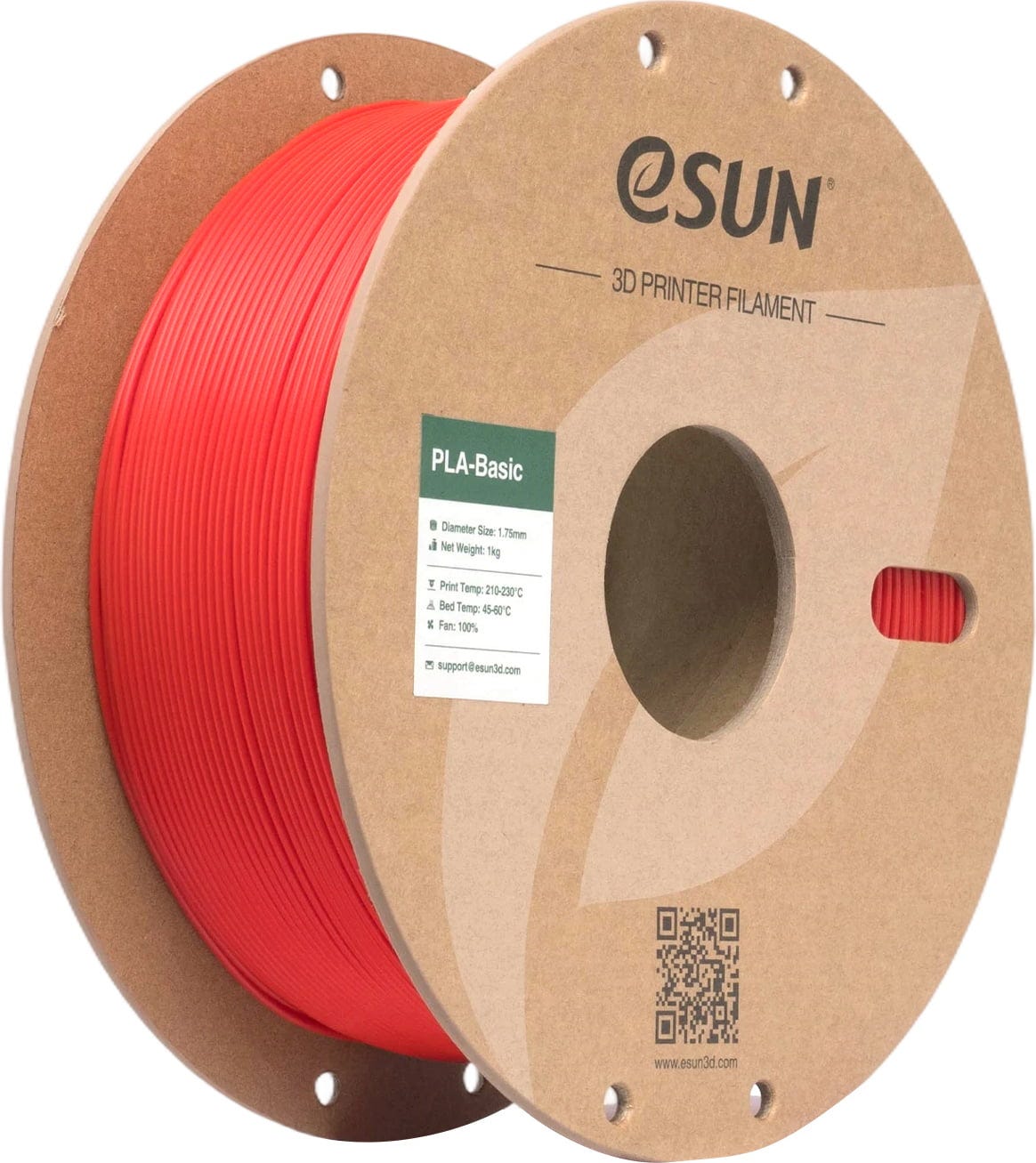 eSUN  PLA-Basic RGB Red, 1,75 mm / 1000 g    Allround PLA Material in RGB Red
