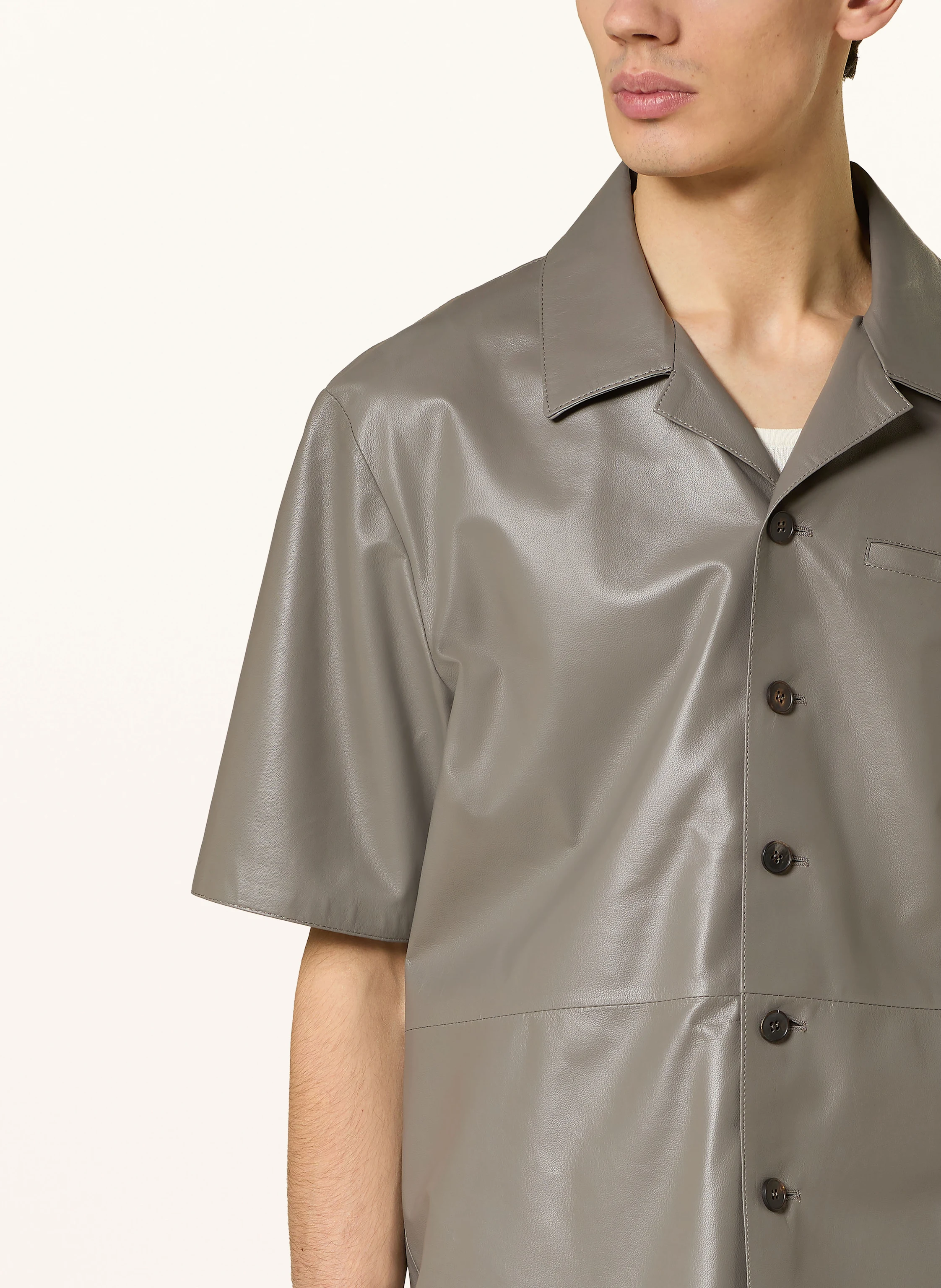 ARMA Resorthemd CAVE Comfort Fit aus Leder