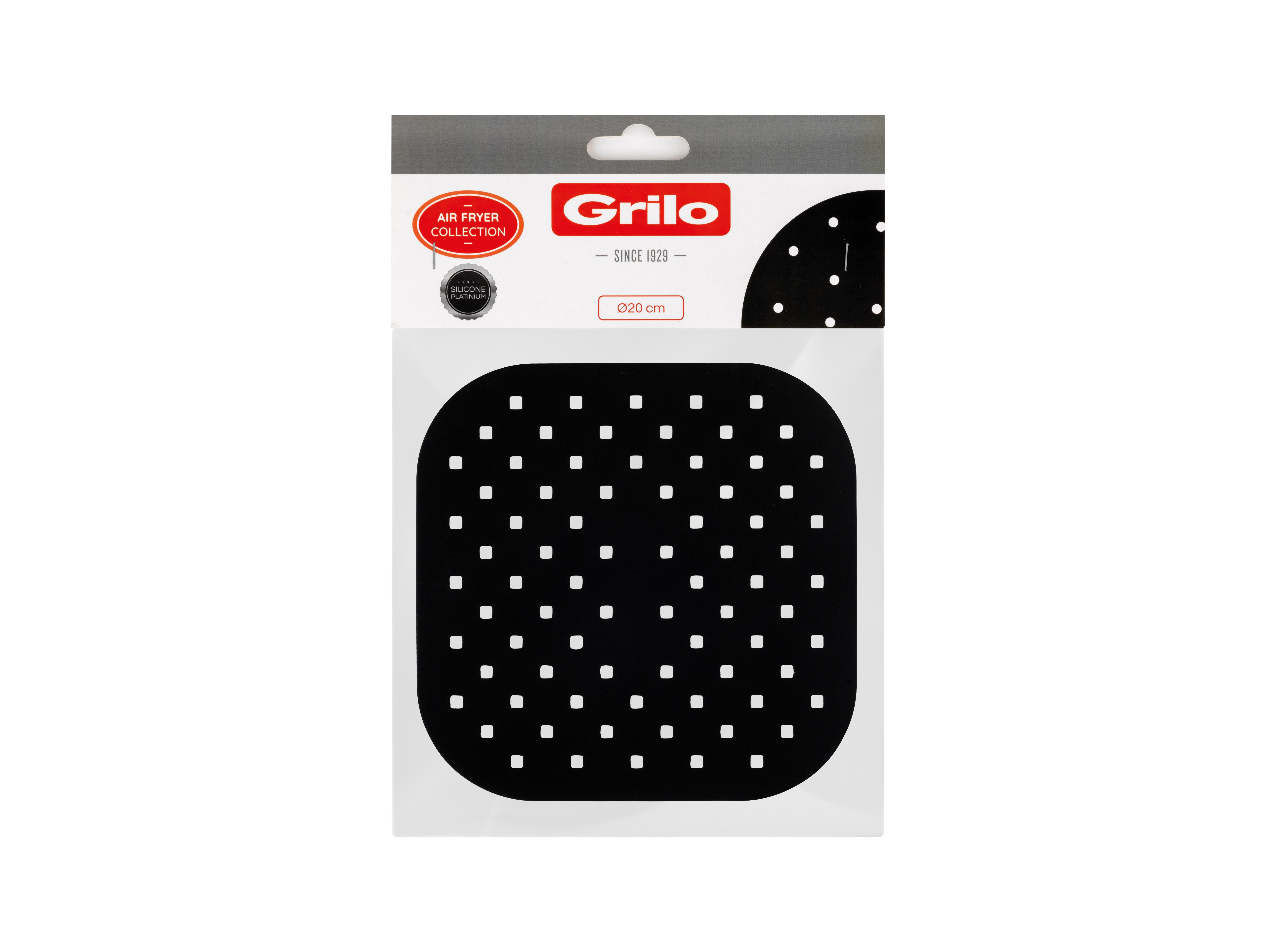 BASE PARA AIR FRYER GRILO SILICONE QUADRADA 20CM
