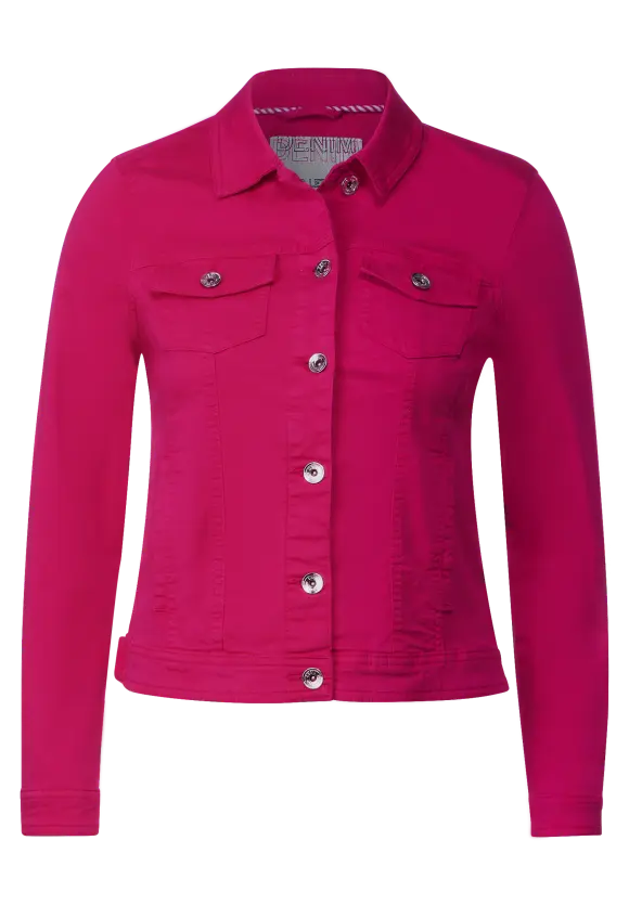 Color Jeansjacke - pink sorbet