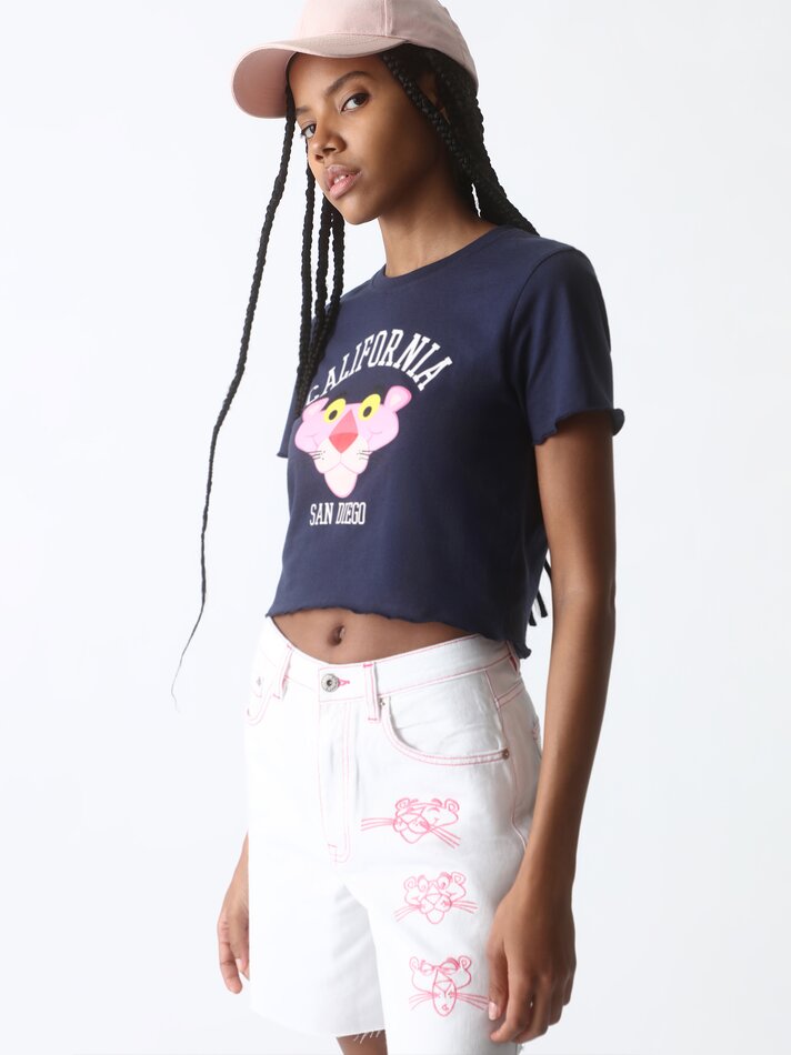 Camiseta Pink Panther™ Waves MGM - Azul Marinho