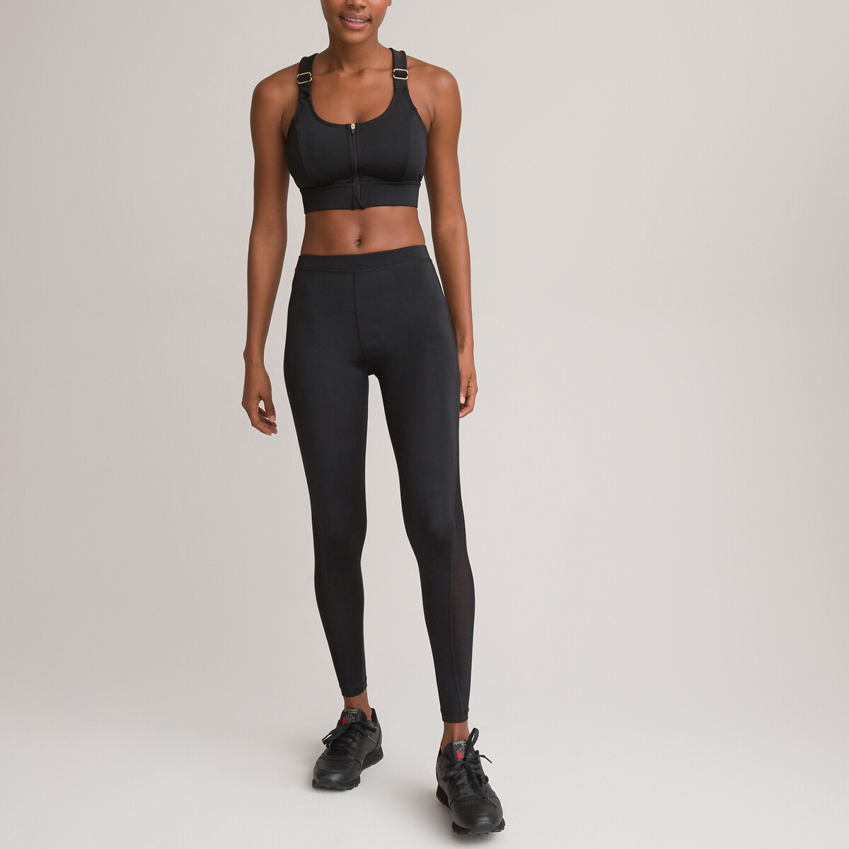 COLEÇÃO LA REDOUTE<br>Leggings esportivas, cintura alta, comprimento 7/8