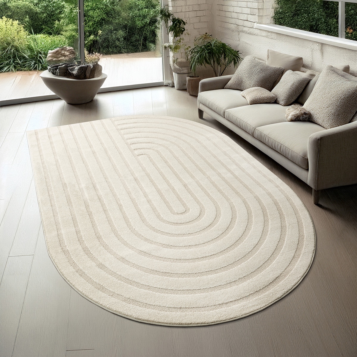 the carpet Teppich »Everest« rechteckig 14 mm Höhe moderner Wohnzimmer Teppich hohe Flordichte