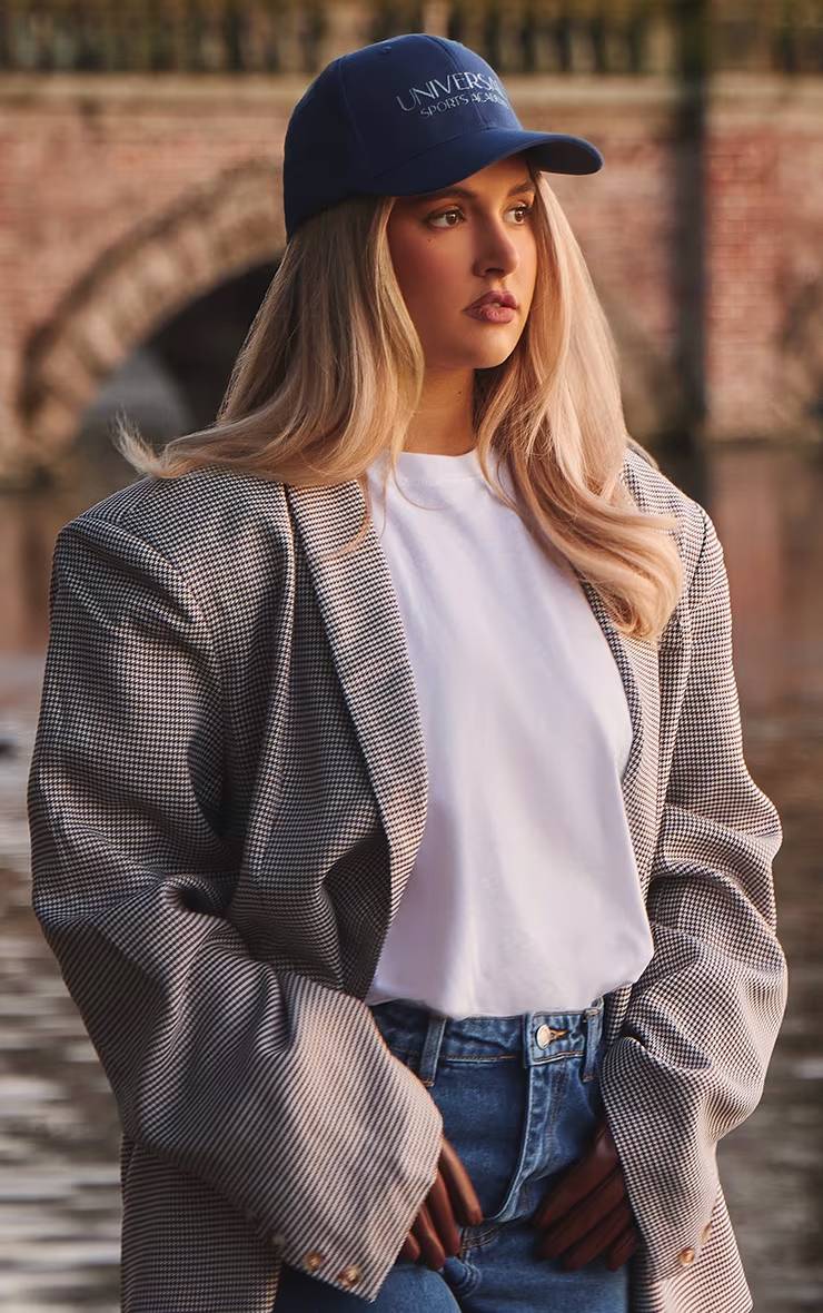 Blanc T-shirt En Coton À Manches Longues Oversize