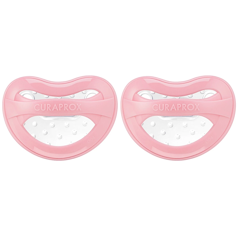 CURAPROX baby Schnuller Gr. 1 ab dem 7. Monat in pastell rosa, duo