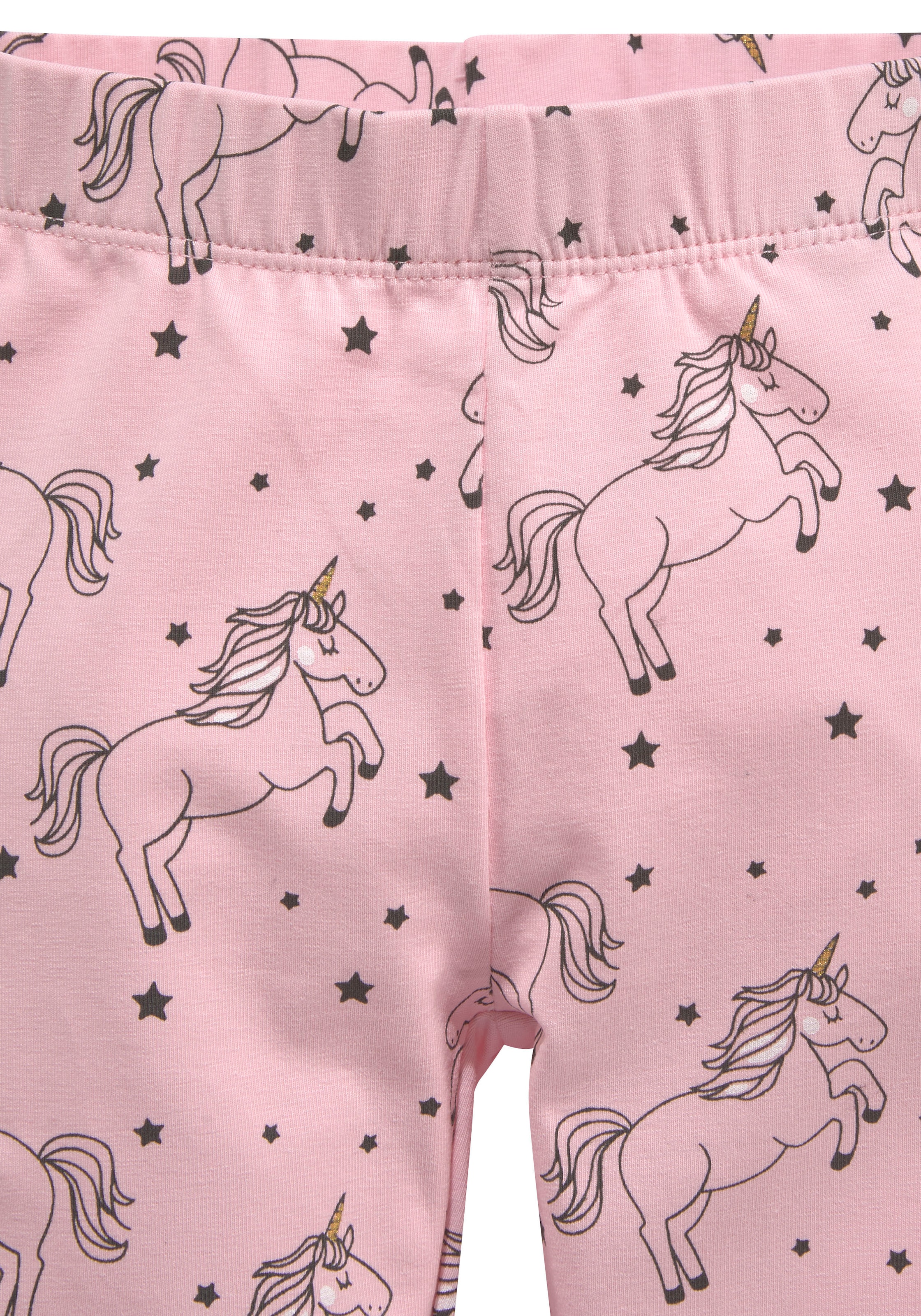 KIDSWORLD Leggings »2er Pack Leggings für kleine Mädchen«  mit Pferde-Allover