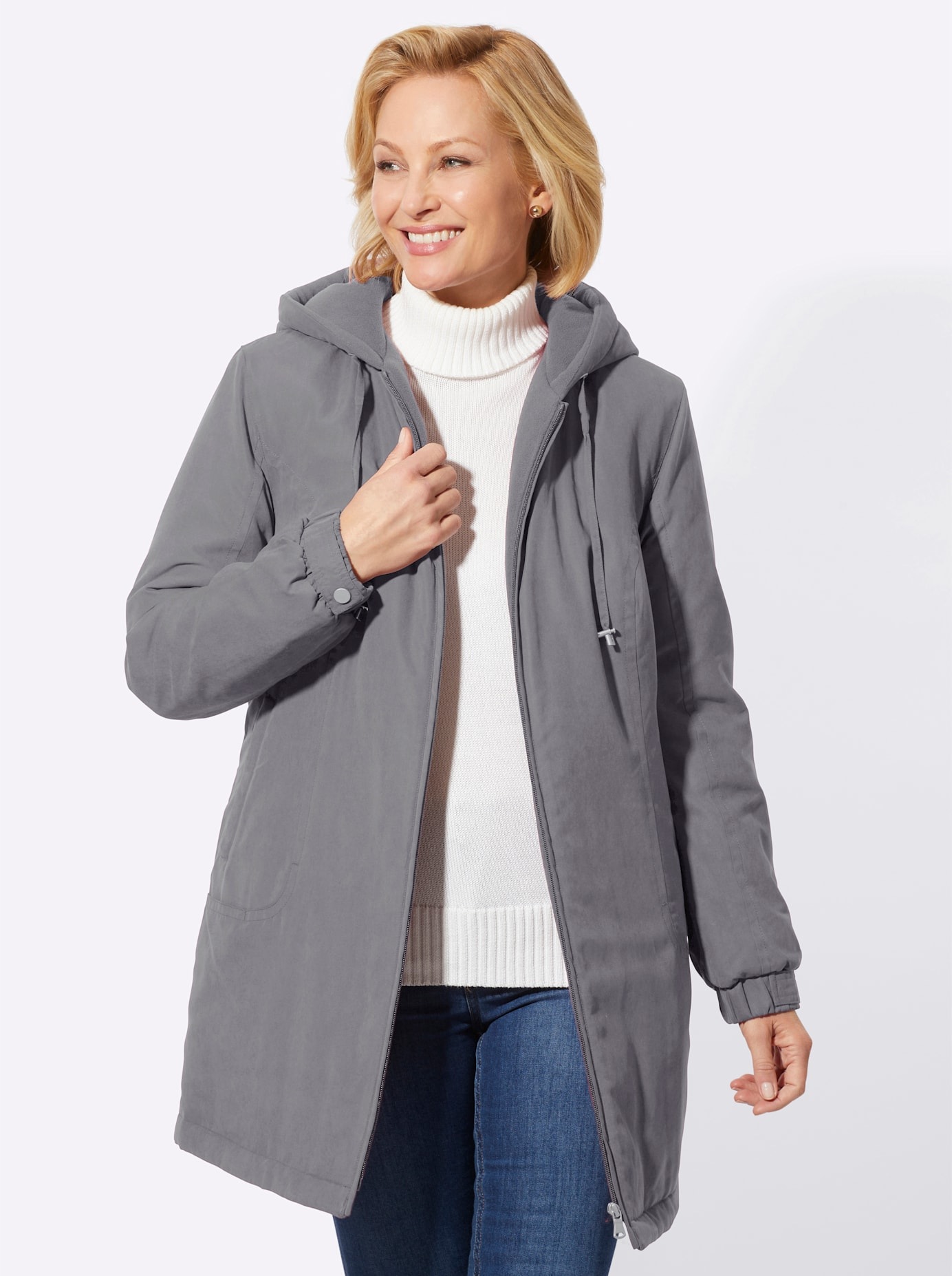Classic Basics Langjacke mitKapuze