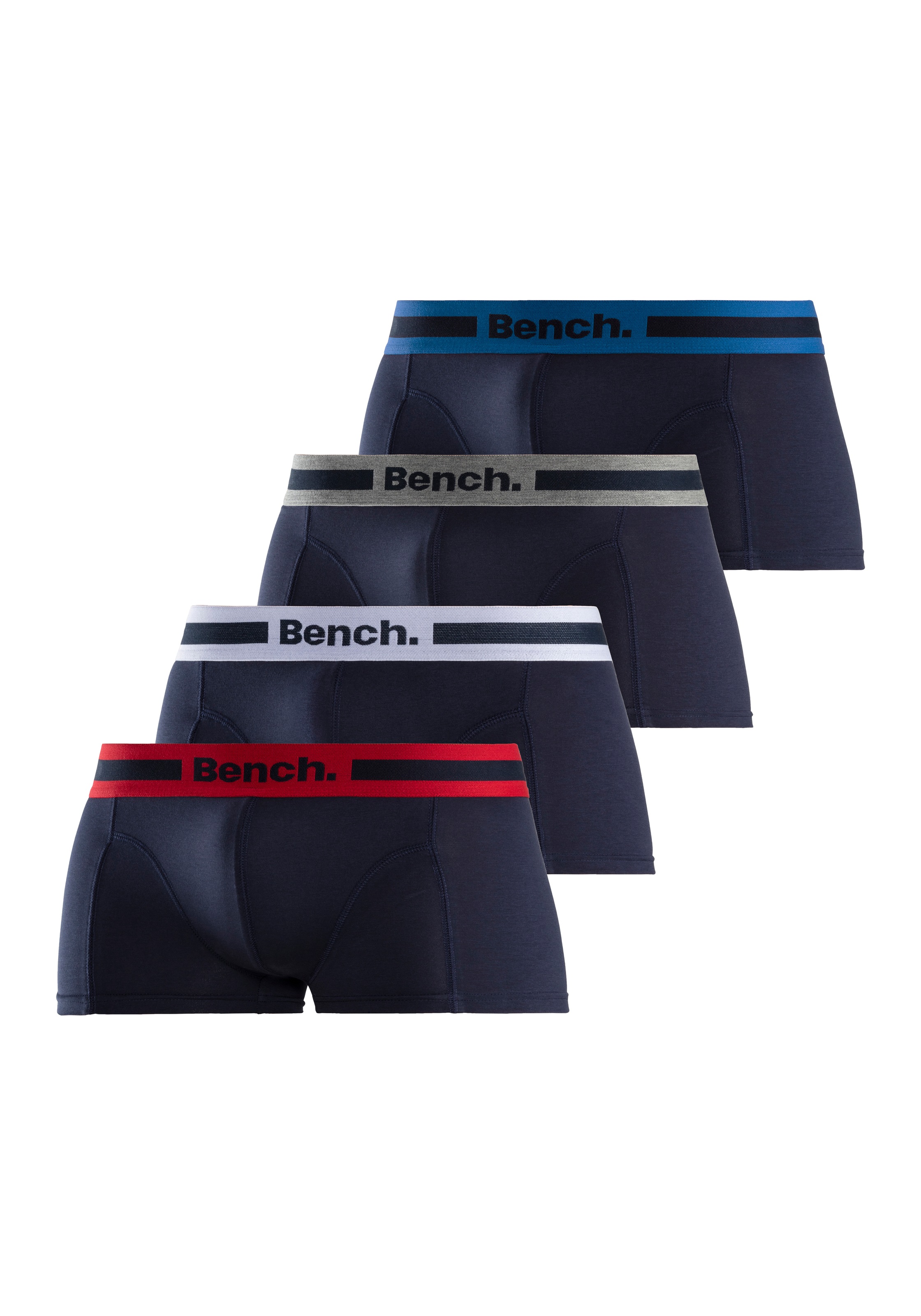 Bench. Hipster, 4 Stk. knapp sitzende Boxershorts aus Baumwollmischung