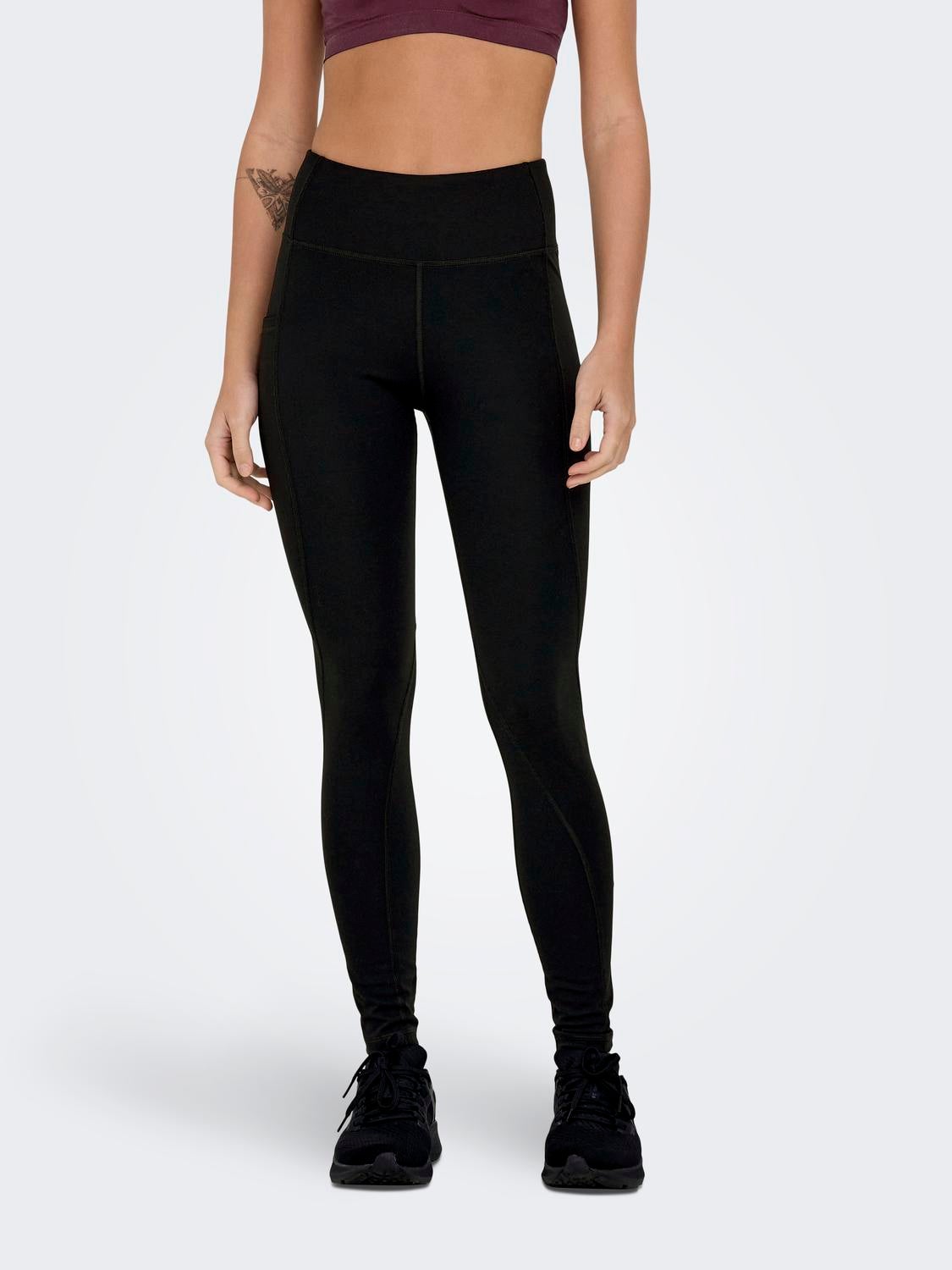 ONPRYA-ALEX-3 Hohe Taille Enger Schnitt Sportleggings Black