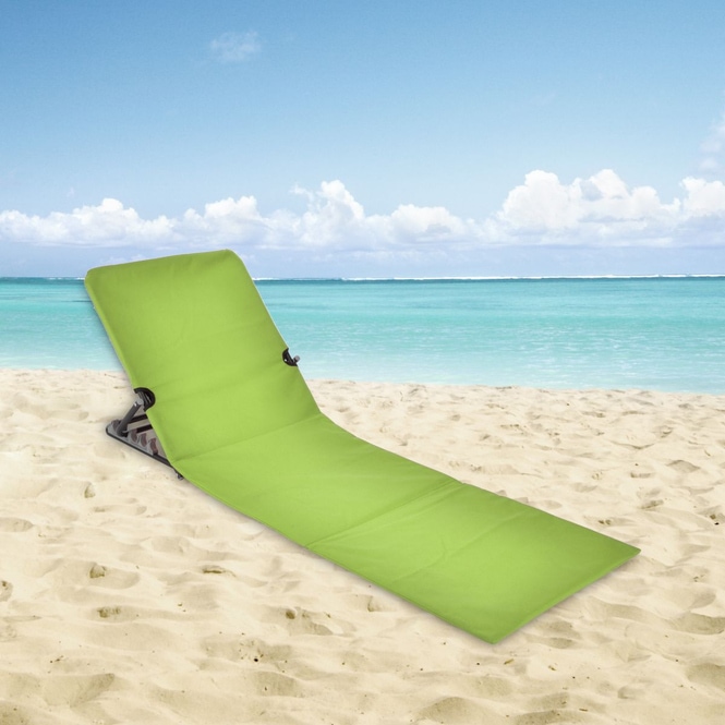 Strandliege klappbar - ca. 55 x 47 x 6,5 cm - hellgrün
