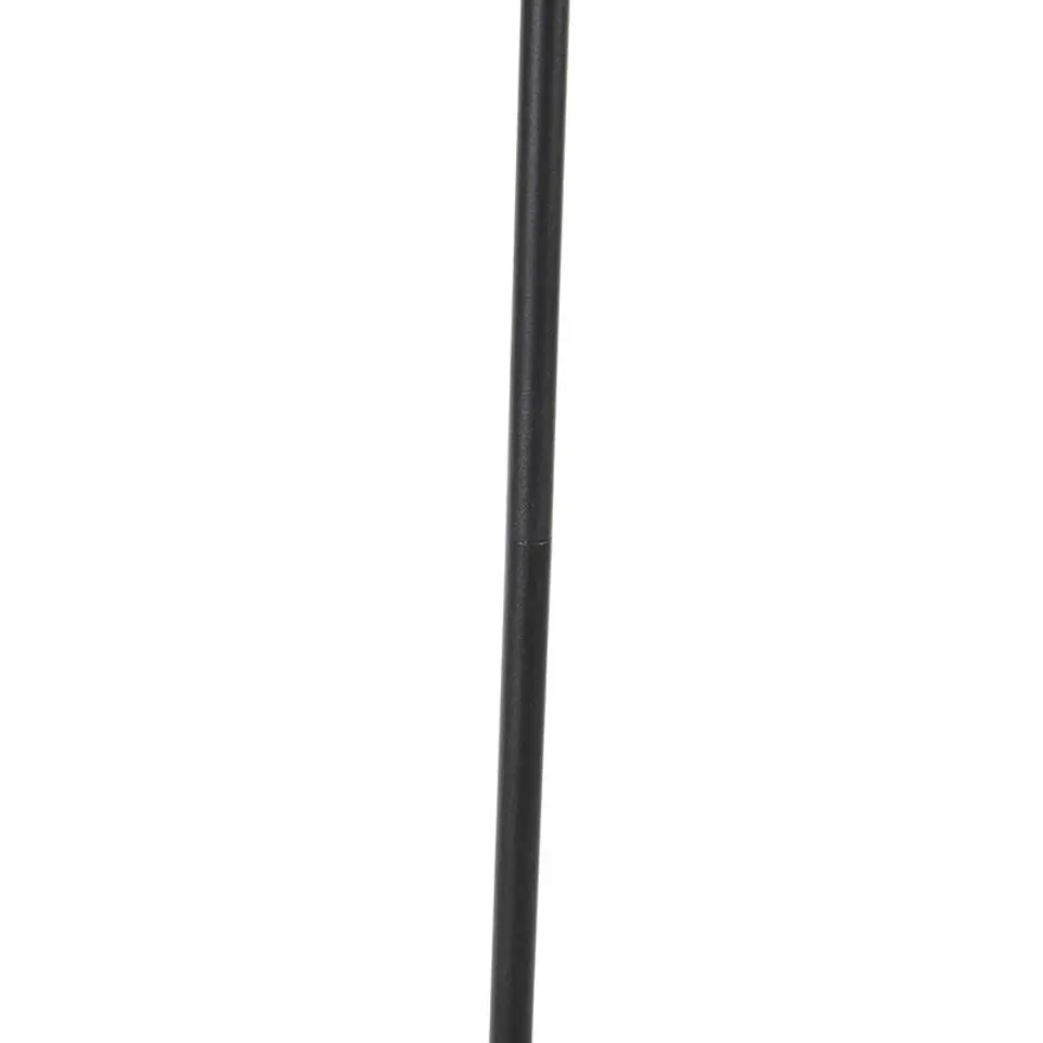 Qazqa vloerlampen qara beige e27