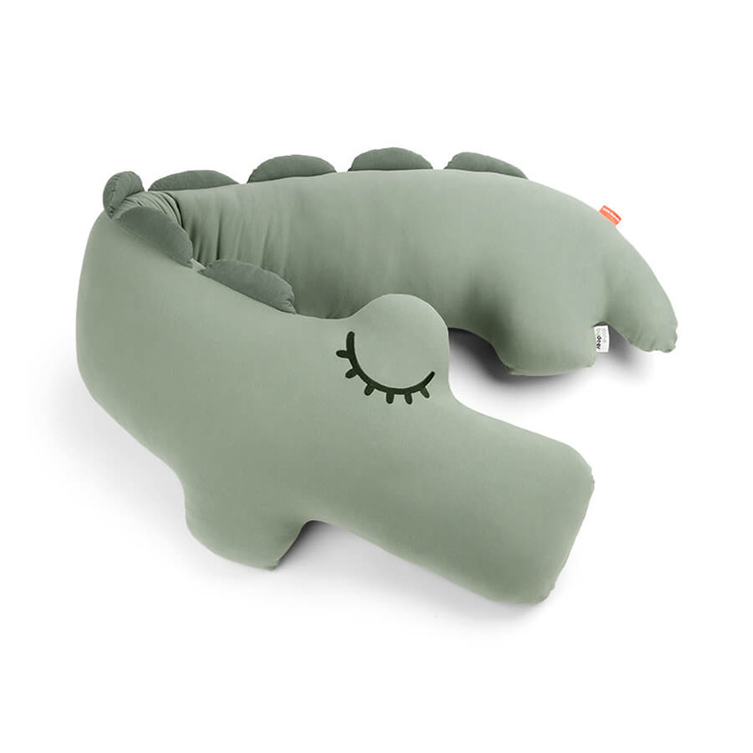 Coussin de grossesse et d'allaitement 150 cm Croco vert