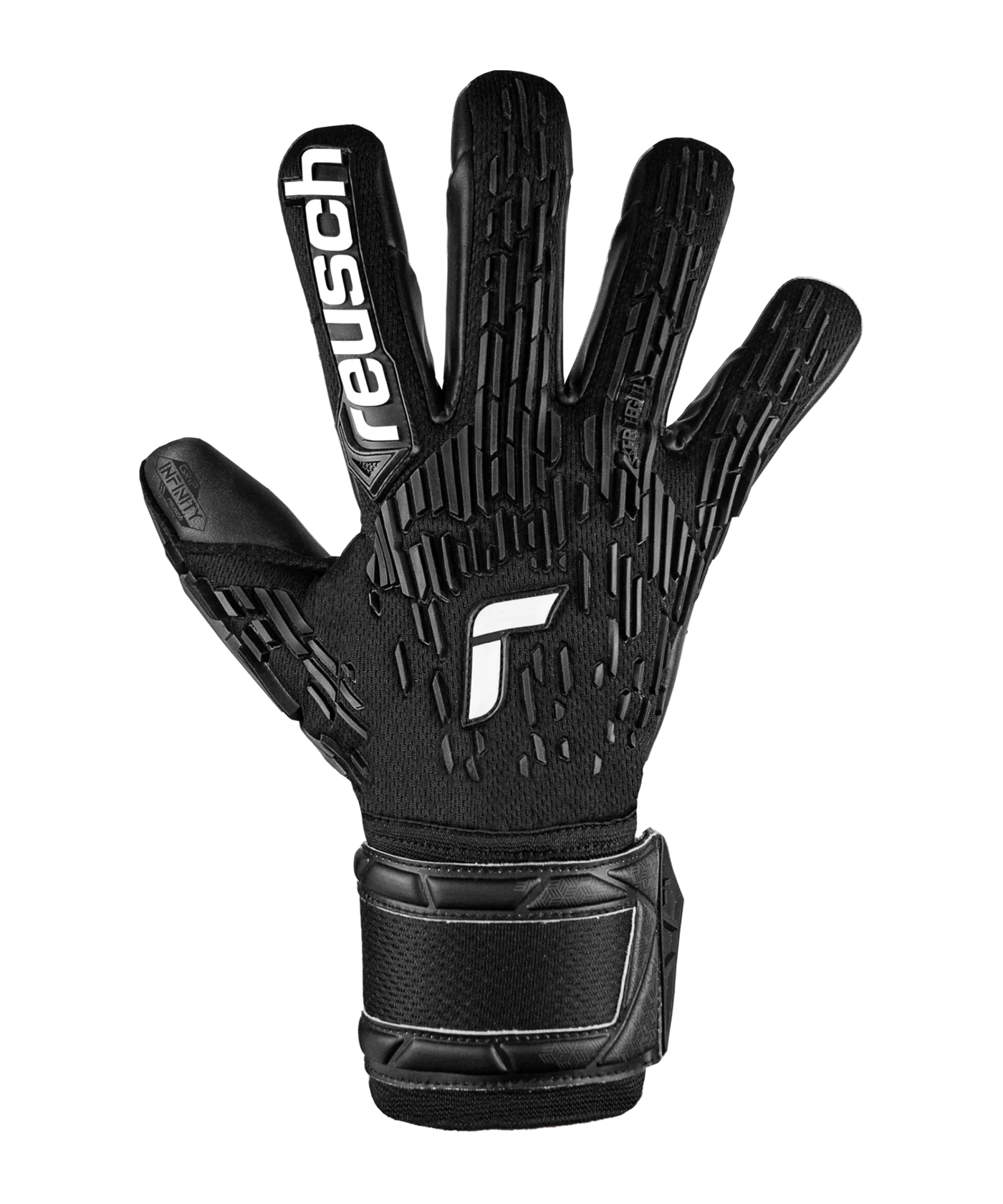 Reusch Attrakt Freegel Infinity Finger Support Night Spark 2024 TW-Handschuhe Schwarz F7700