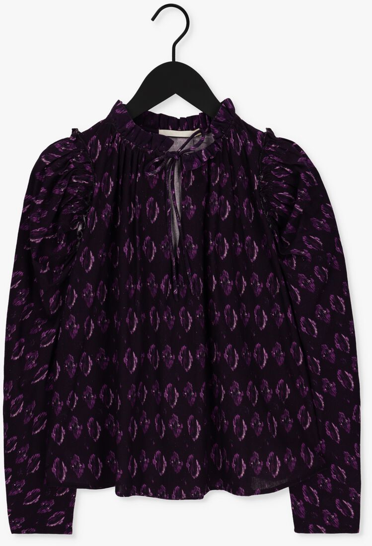 NOTRE-V paarse notre-v blouse blouse print nv-arah