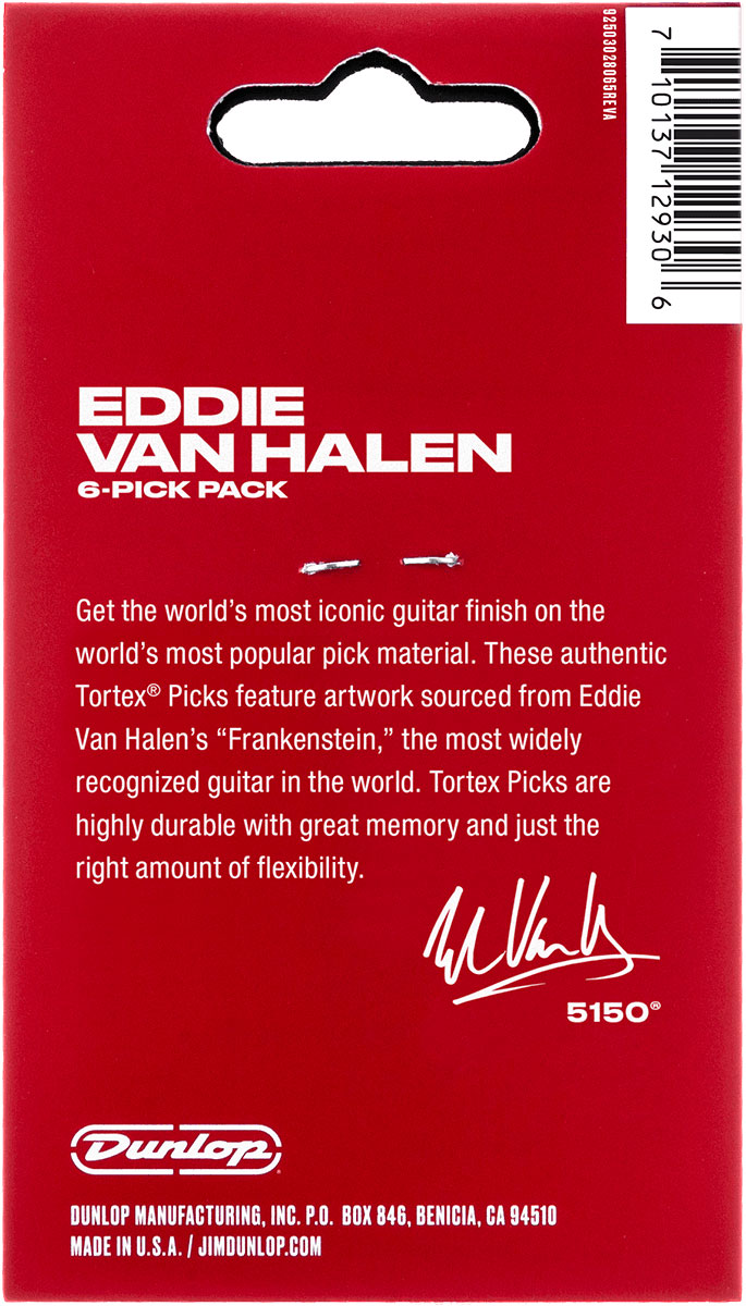Jim Dunlop Mediator Evh Frankenstein 0,73Mm, Sachet De 6 - Médiators