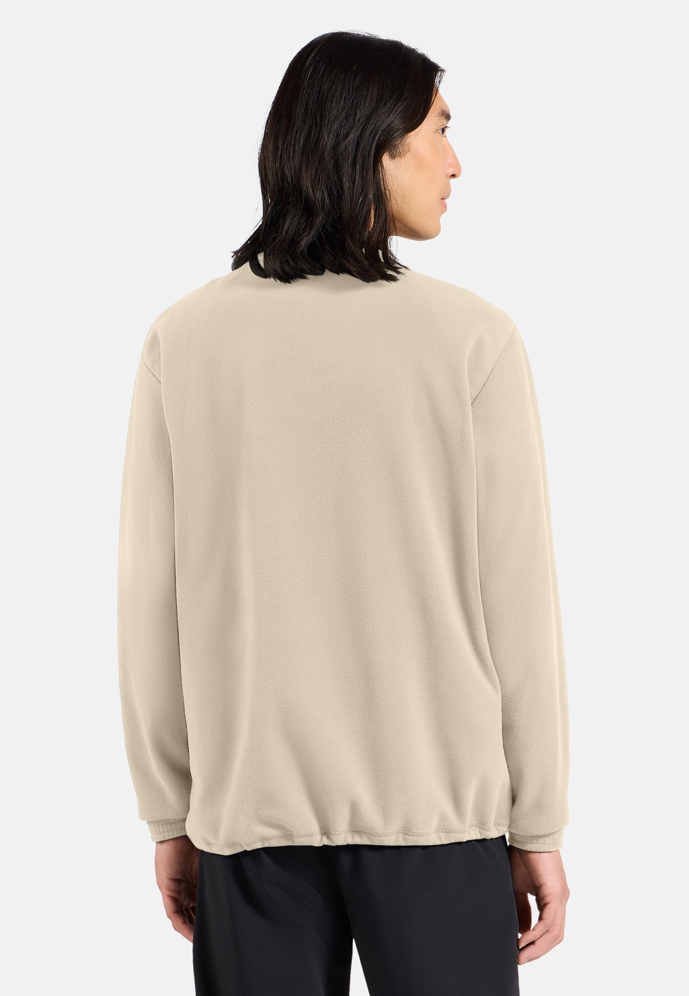 Klassischer Essentials Multisport Mid Layer aus Fleece mit Rundhalsausschnitt in Agate gray