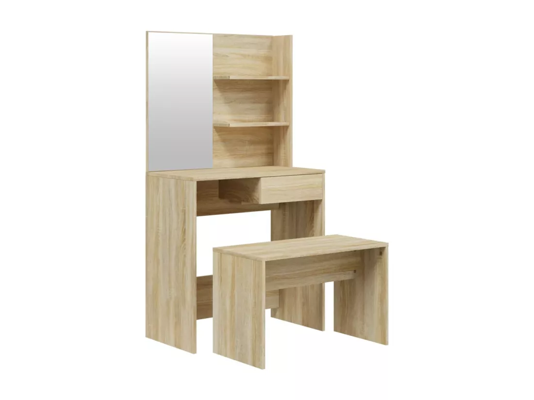 Ensemble de coiffeuse Chêne Sonoma 74,5x40x141 cm