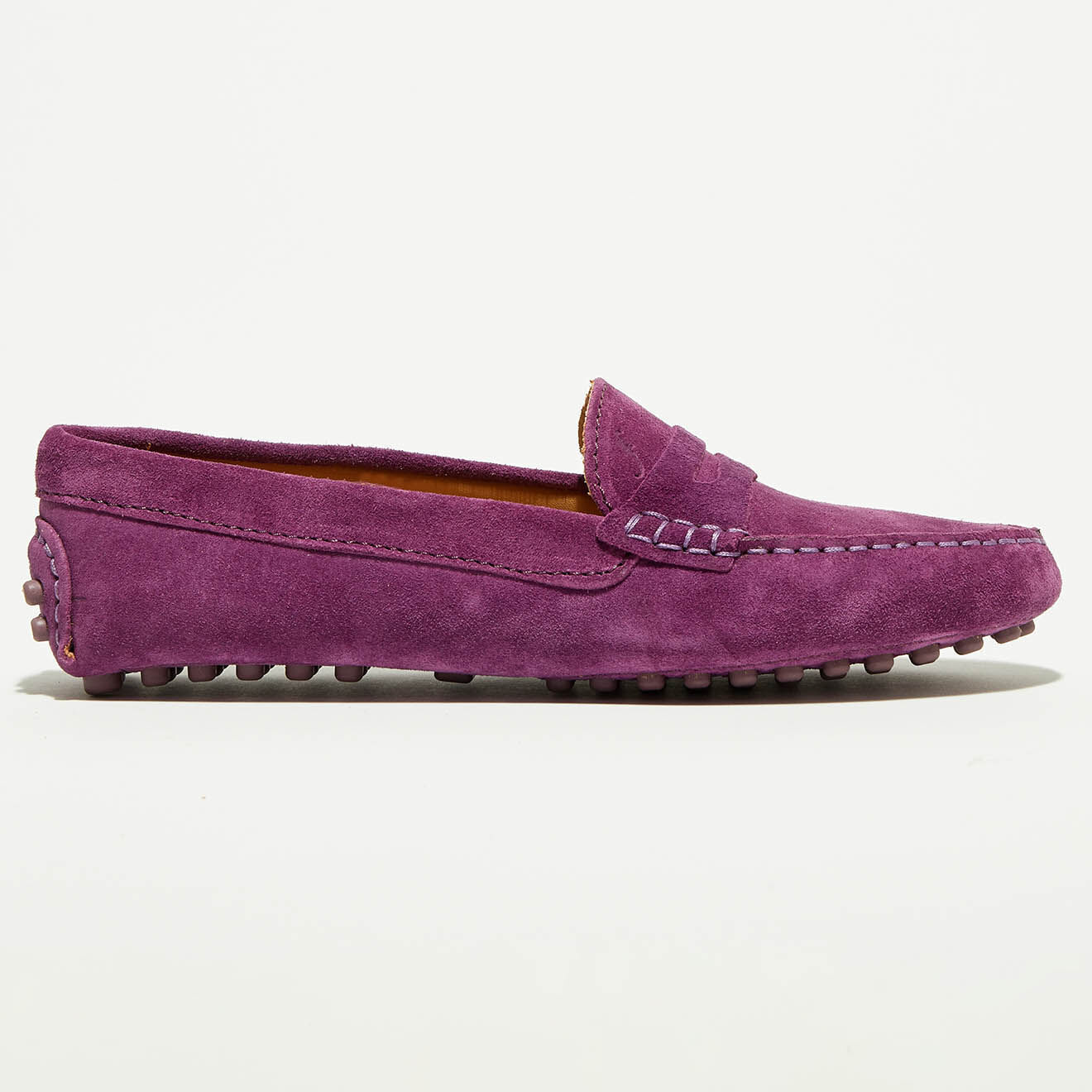 Loafers Mocassins en Velours de Cuir Lena iolets