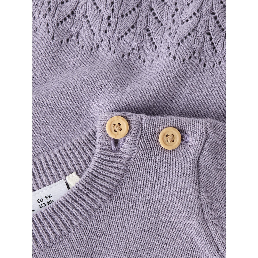 Køb Name It Lavender Gray Nbfbrit Ls Strik