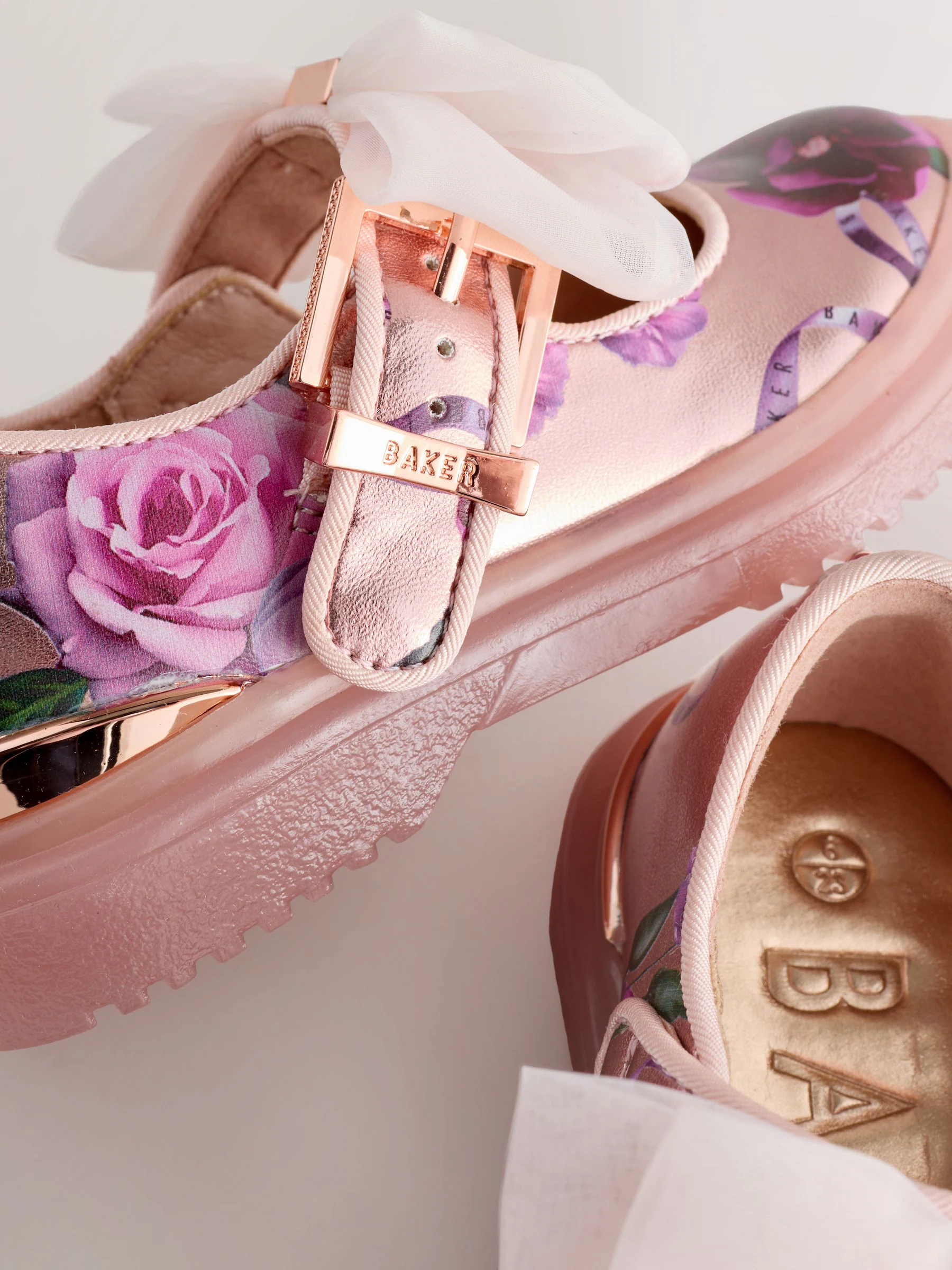 Baker by Ted Baker Chunky Mary Janes Shoes with Bow