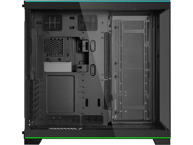 Lian Li PC-Gehäuse O11 Dynamic EVO RGB Schwarz Vielseitig einsetzbarer Midi-Tower mit Sichtfenster