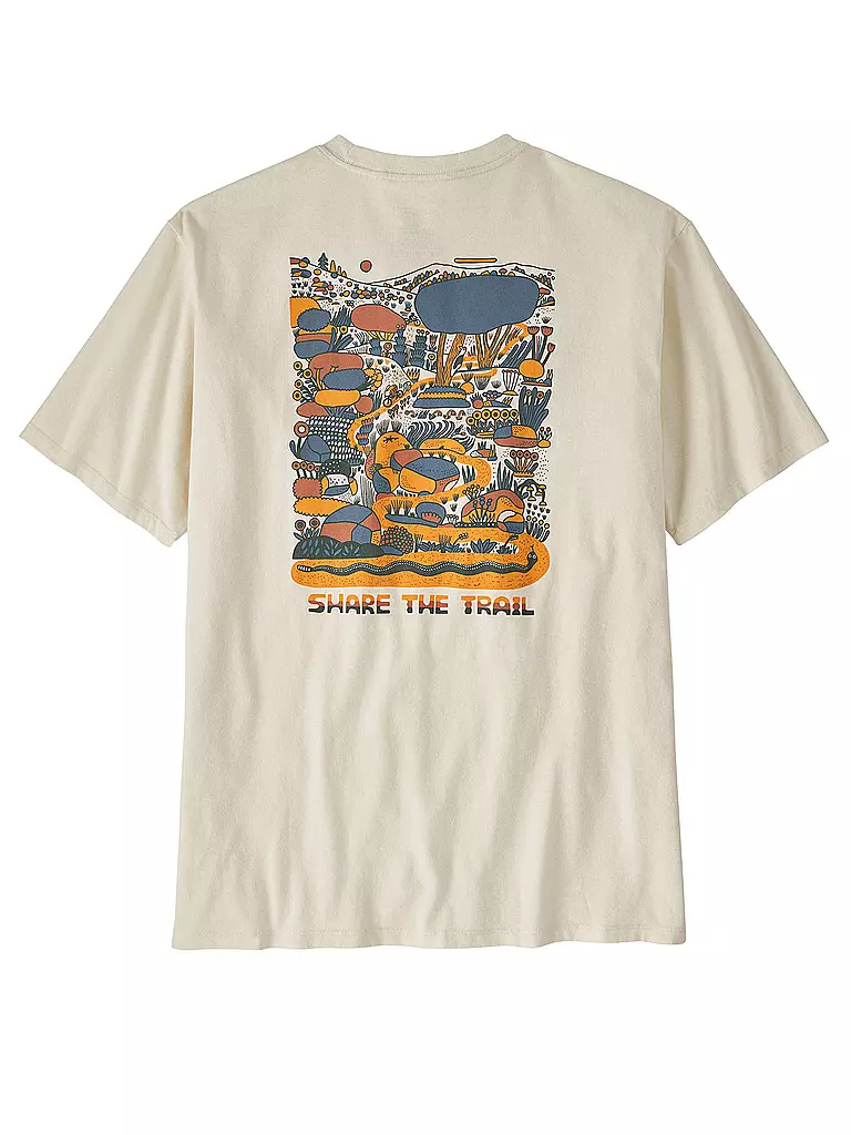 PATAGONIA T-Shirt M'S COMMONTRAIL POCKET  weiss