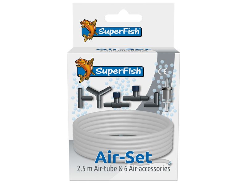 SuperFish Luftschlauch & Zubehör Set Kit zur Inbetriebnahme einer Luftpumpe