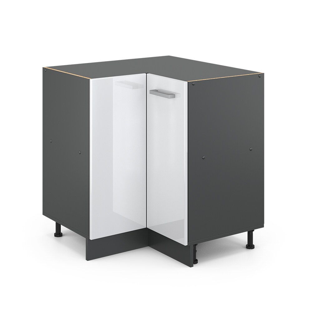 VICCO Küchenschrank Unterschrank Eckunterschrank 87 cm R-Line Anthrazit