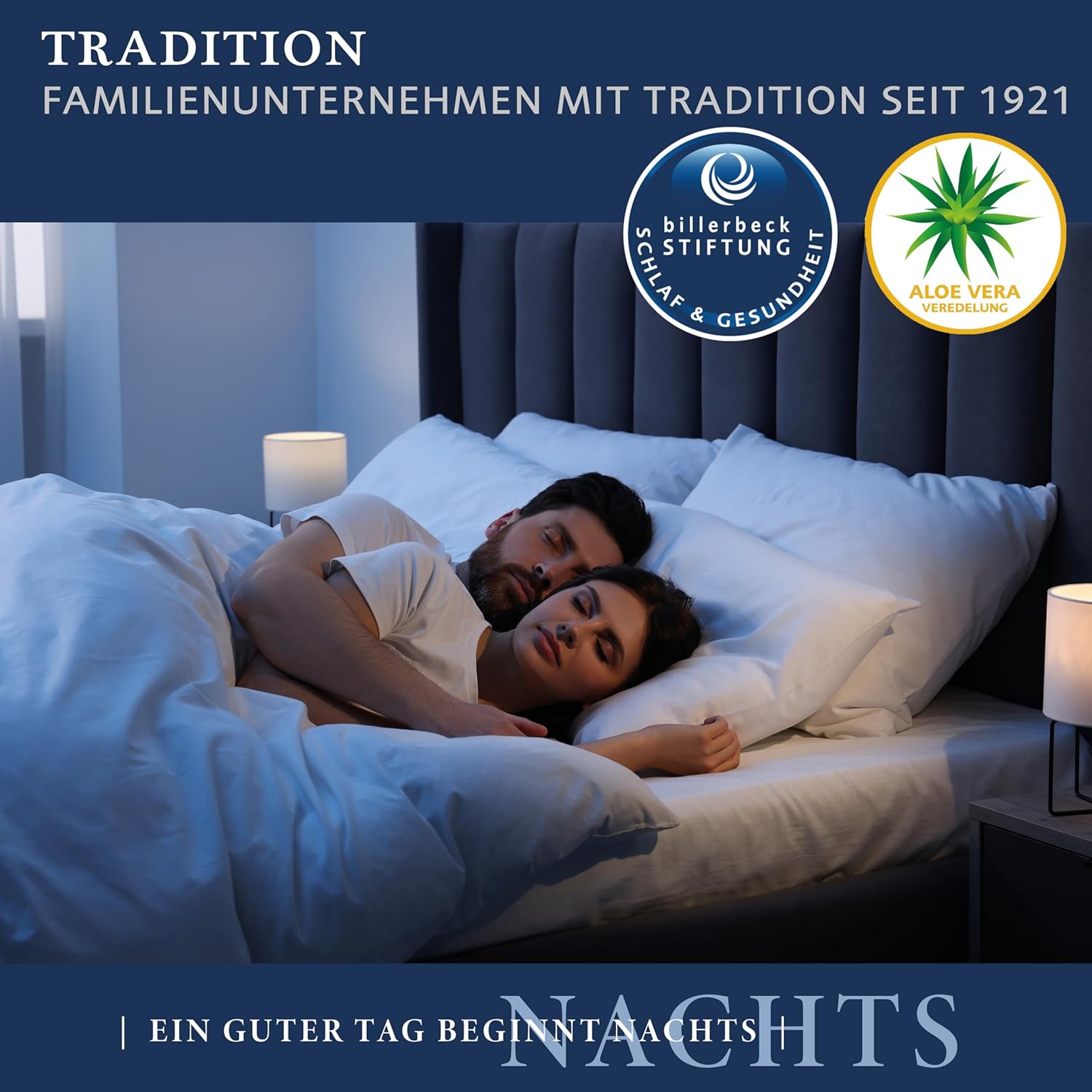 billerbeck Faser Bettdecke E21 King - mit Aloe Vera veredelte Faserdecke - 135 x 200 cm Ganzjahresdecke zum knöpfen - SL und W, Weiß
