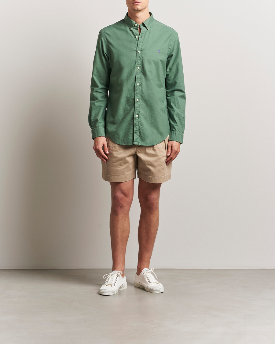 Polo Ralph Lauren Slim Fit Garment Dyed Oxford Shirt Fatigue