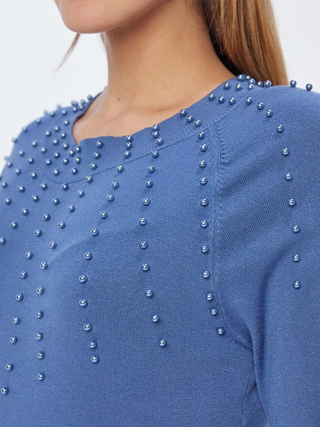 Feinstrickpullover mit Puffärmeln