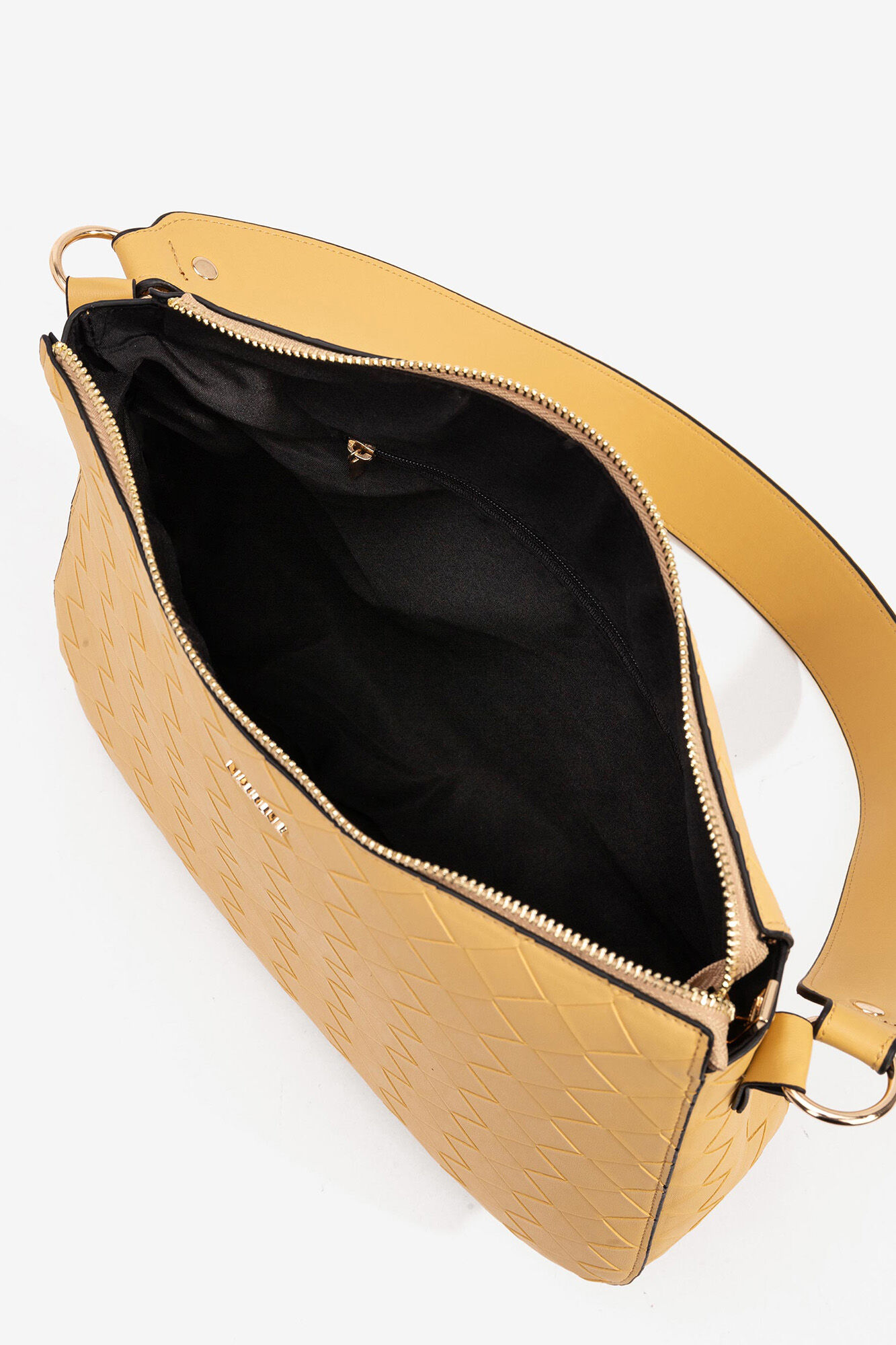 Bolsa transversal texturizada - Amarela