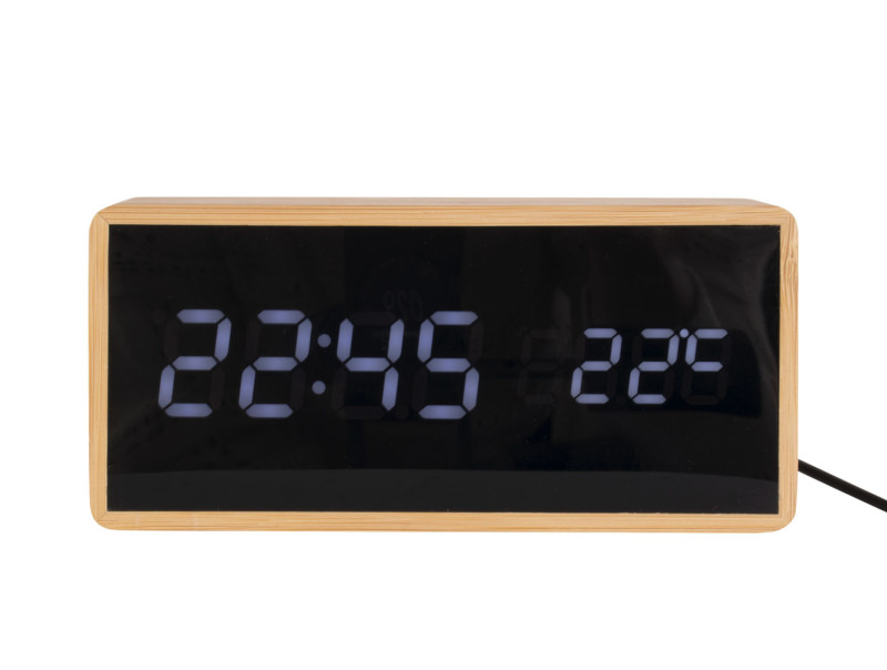 Alarm Clock Tube Bamboo
