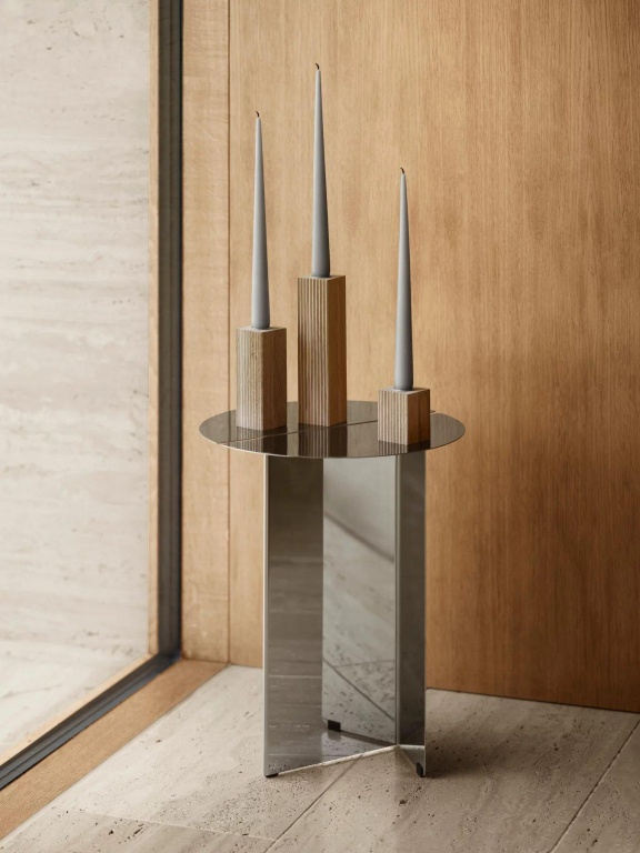 Blomus Dreva kandelaar set van 3 eiken