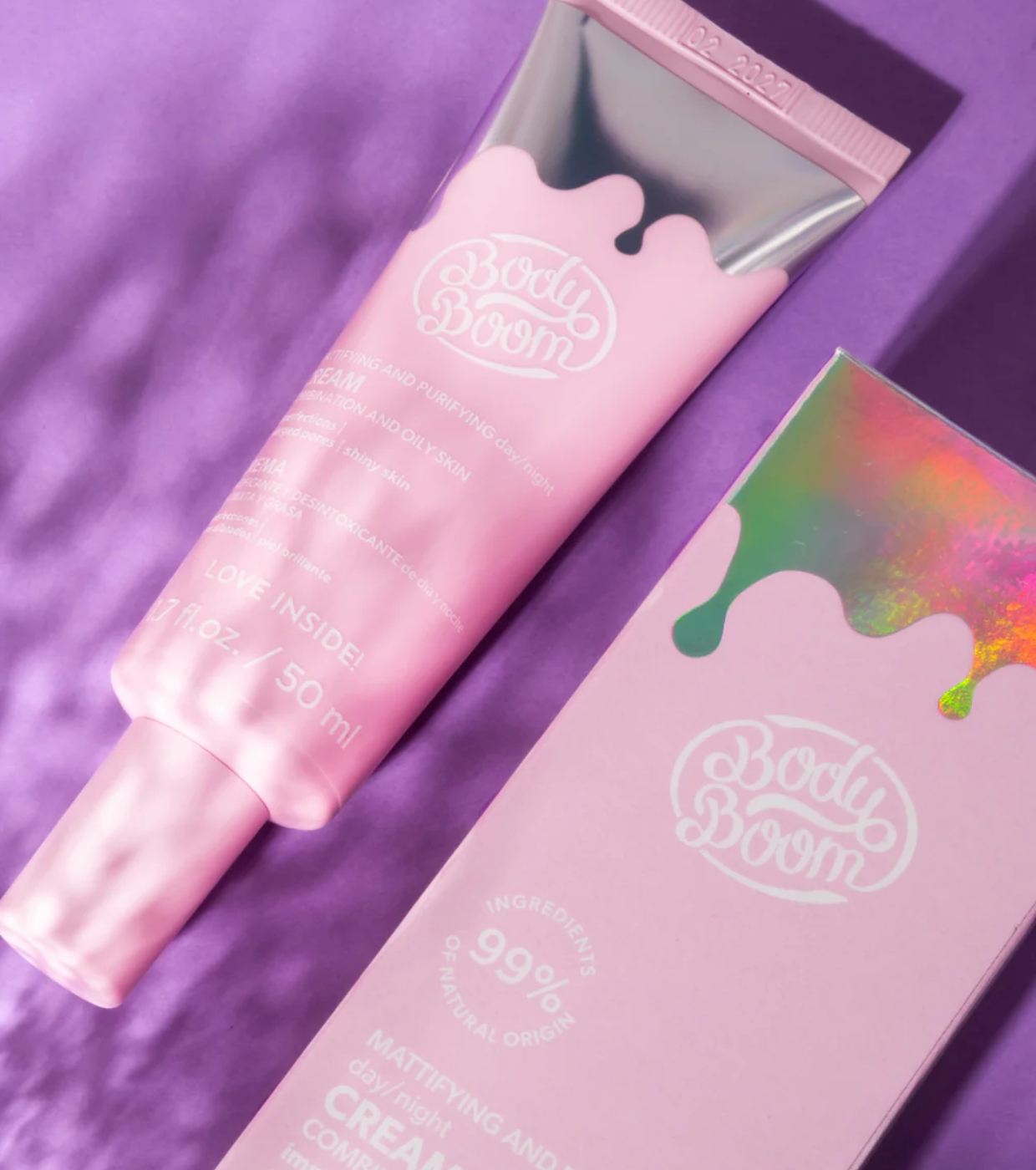 Bodyboom - *Basic Pink* - Creme facial matificante - Pele mista e oleosa