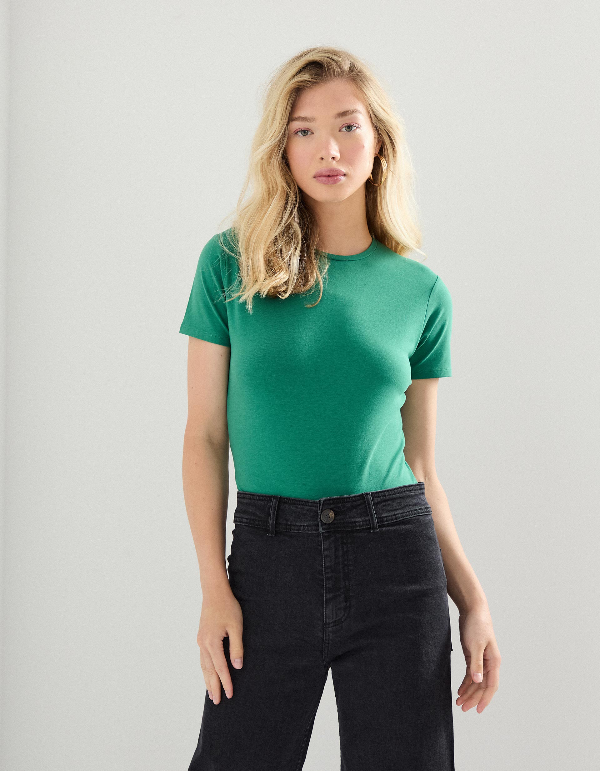 T-shirt, Mulher, Verde